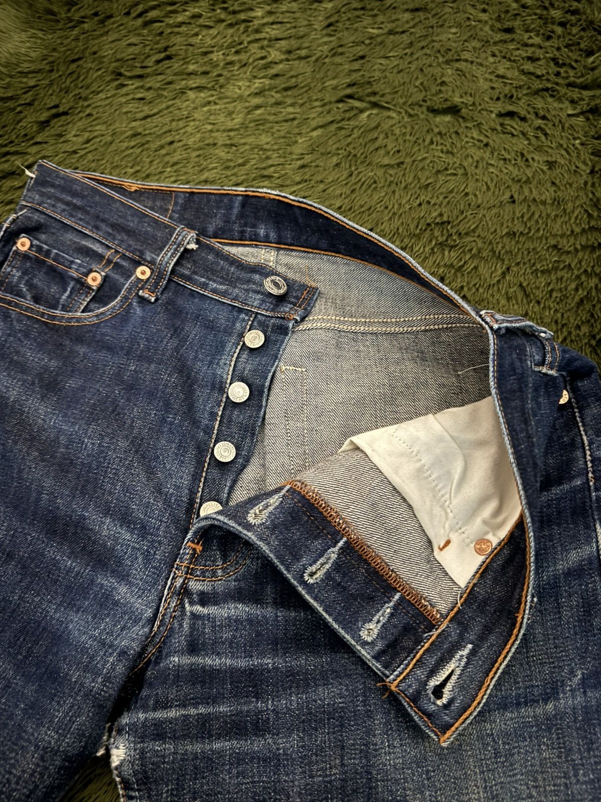 Levi's [W31] Levi’s 501XX Japan Release Cutoff Wash Denim Shorts Size US 31 - 3 Thumbnail