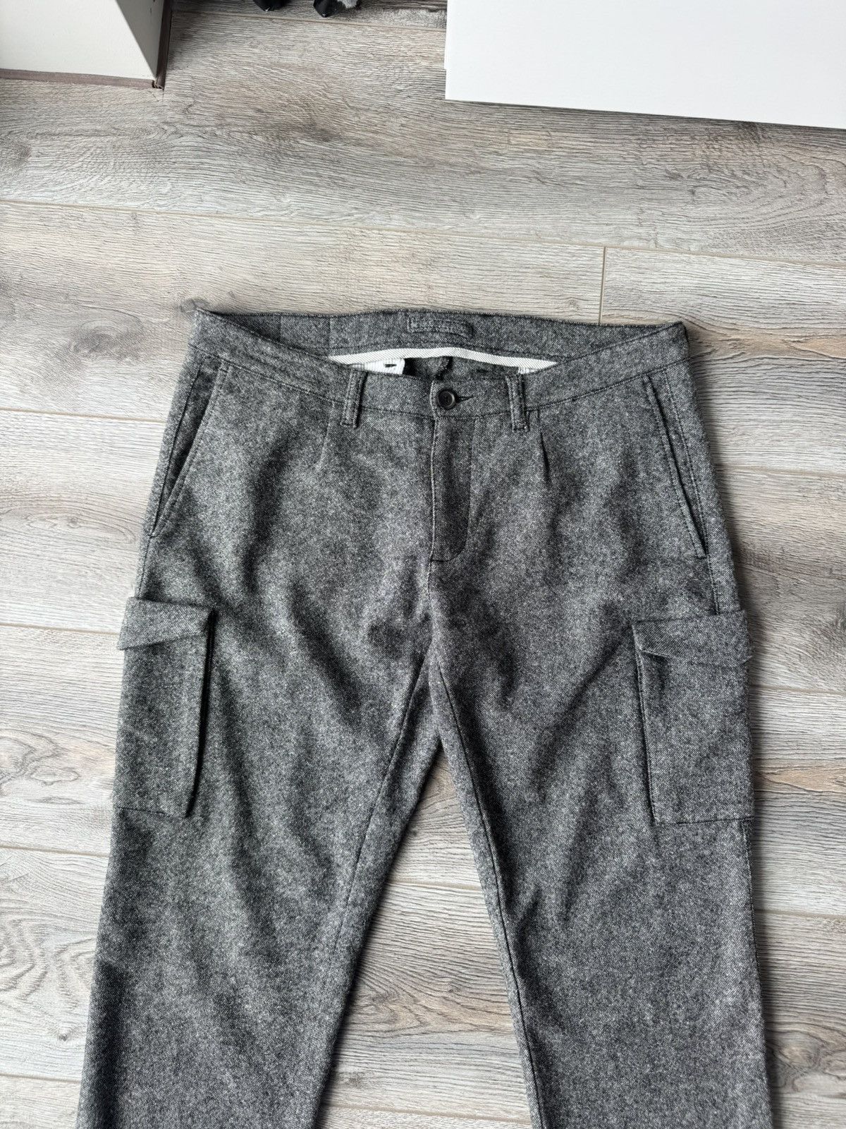 Eleventy Eleventy Luxury Men's Wool Cargo Pants Size US 33 - 3 Thumbnail