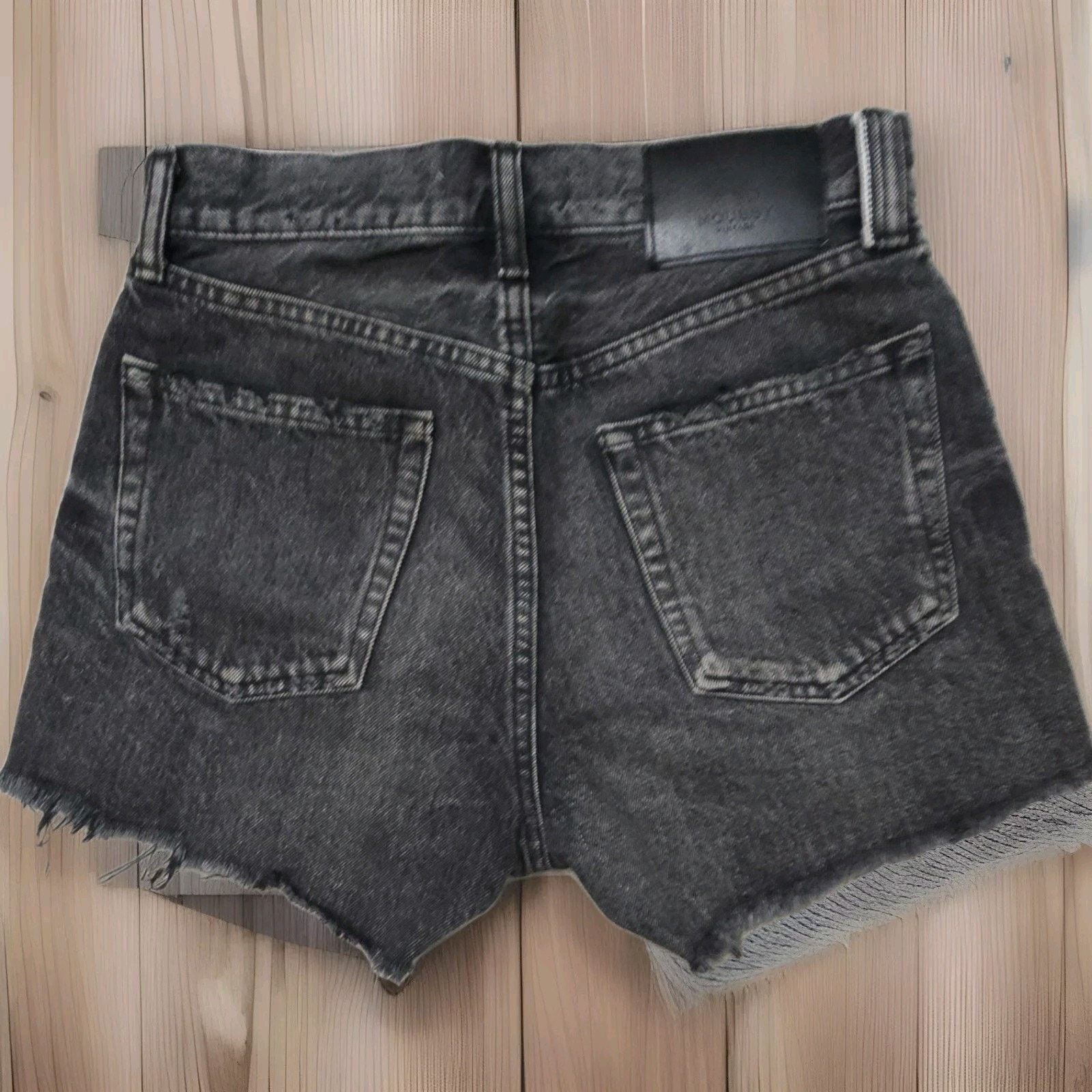 MOUSSY MOUSSY‎ VINTAGE Cut-Off Distressed Button Fly Shorts 24 Size 24" / US 00 / IT 34 - 3 Thumbnail