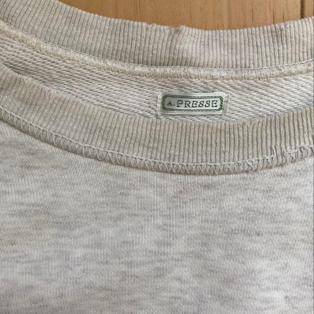 A.PRESSE A.PRESSE 22SS Vintage Washed Sweatshirt Gray 1 Size US S / EU 44-46 / 1 - 3 Thumbnail