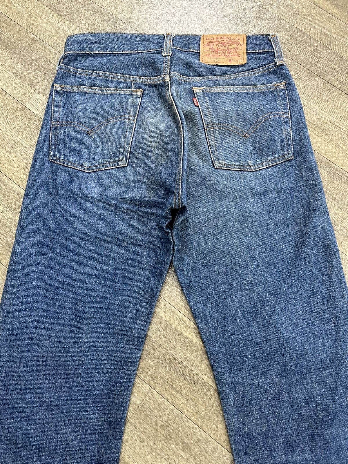 Levi's Vintage Clothing 🇺🇸1980s Vintage Levis 501 30x36 Straight Leg Blue Jeans Size US 30 / EU 46 - 19 Thumbnail