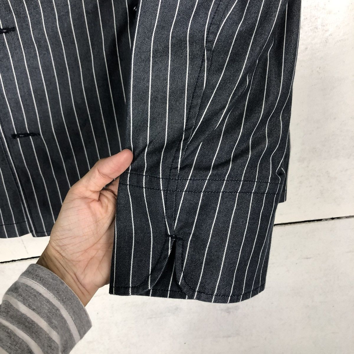 Japanese Brand 🔥VINTAGE HICKORY CHORE JACKET HAKUT JAPAN ISSEY MIYAKE Size US M / EU 48-50 / 2 - 15 Thumbnail
