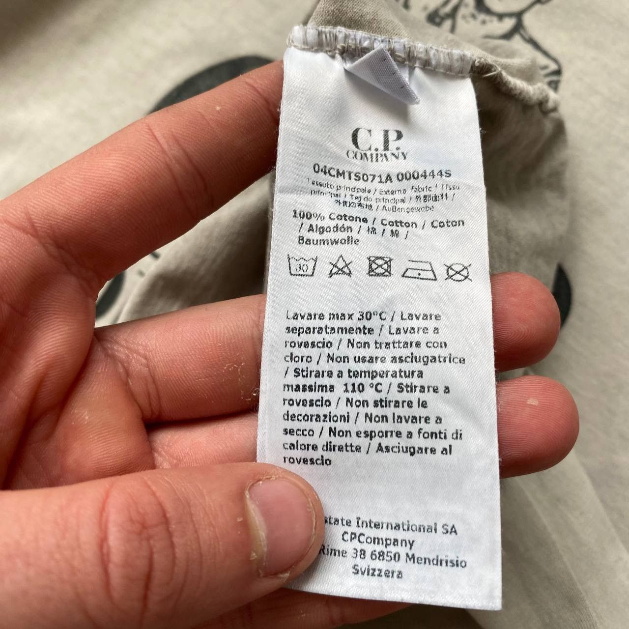 C.P. Company × Massimo Osti × Vintage Rare big logo c.p company tee shirt Size US S / EU 44-46 / 1 - 11 Thumbnail