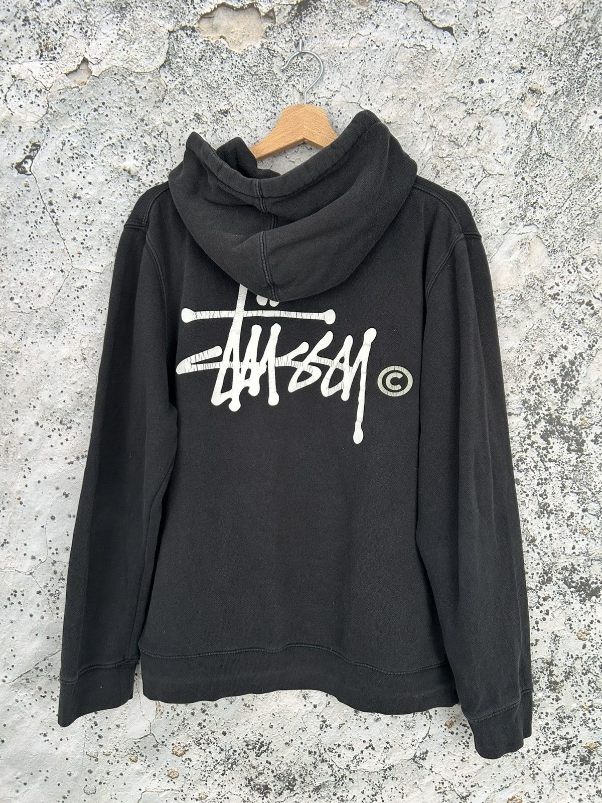 Stussy Stussy Made in USA Black Hoodie Streetwear Vintage Baggy Size US M / EU 48-50 / 2 - 1 Thumbnail
