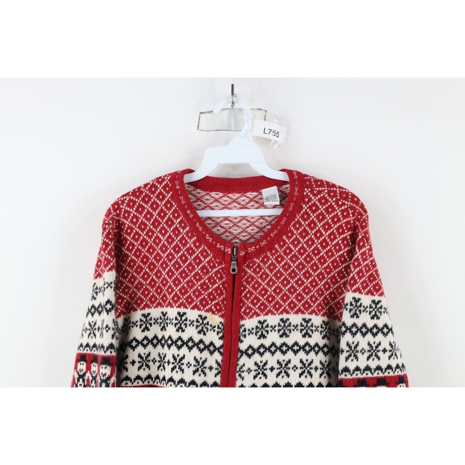 Vintage Vintage 90s Streetwear Fair Isle Christmas Snowman Sweater Size XL / US 12-14 / IT 48-50 - 2 Thumbnail