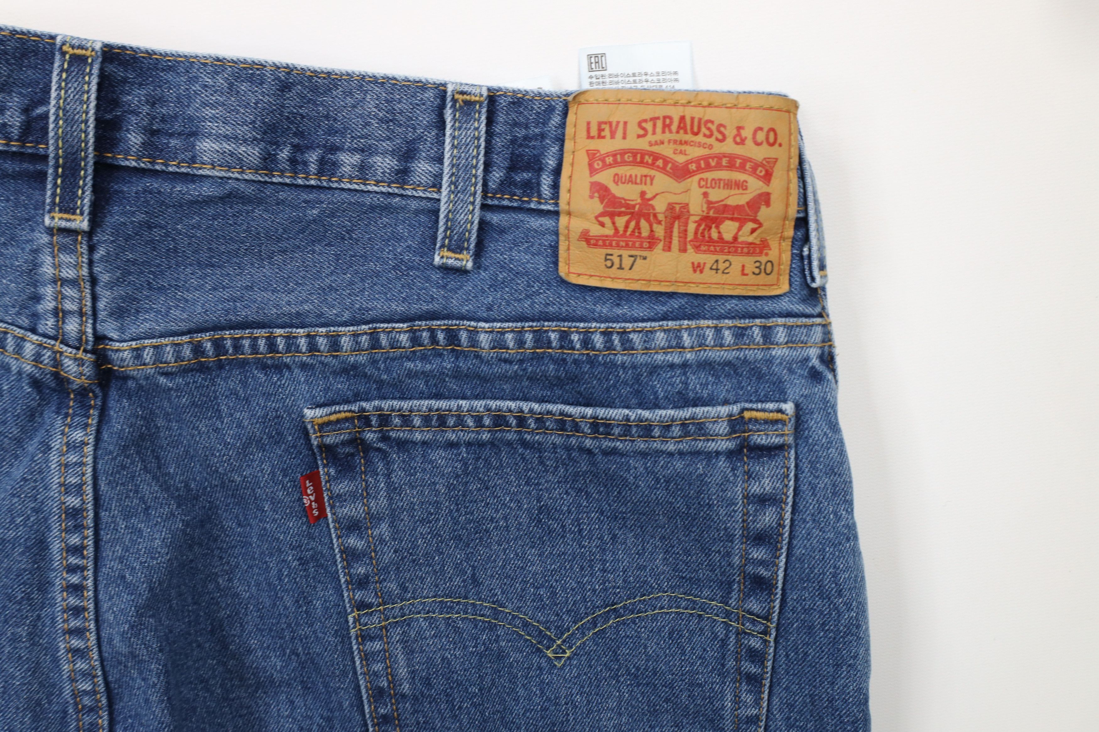 Levi's × Vintage Vintage Y2K Levis 517 Wide Leg Bootcut Western Denim Jeans Size US 42 / EU 58 - 12 Thumbnail