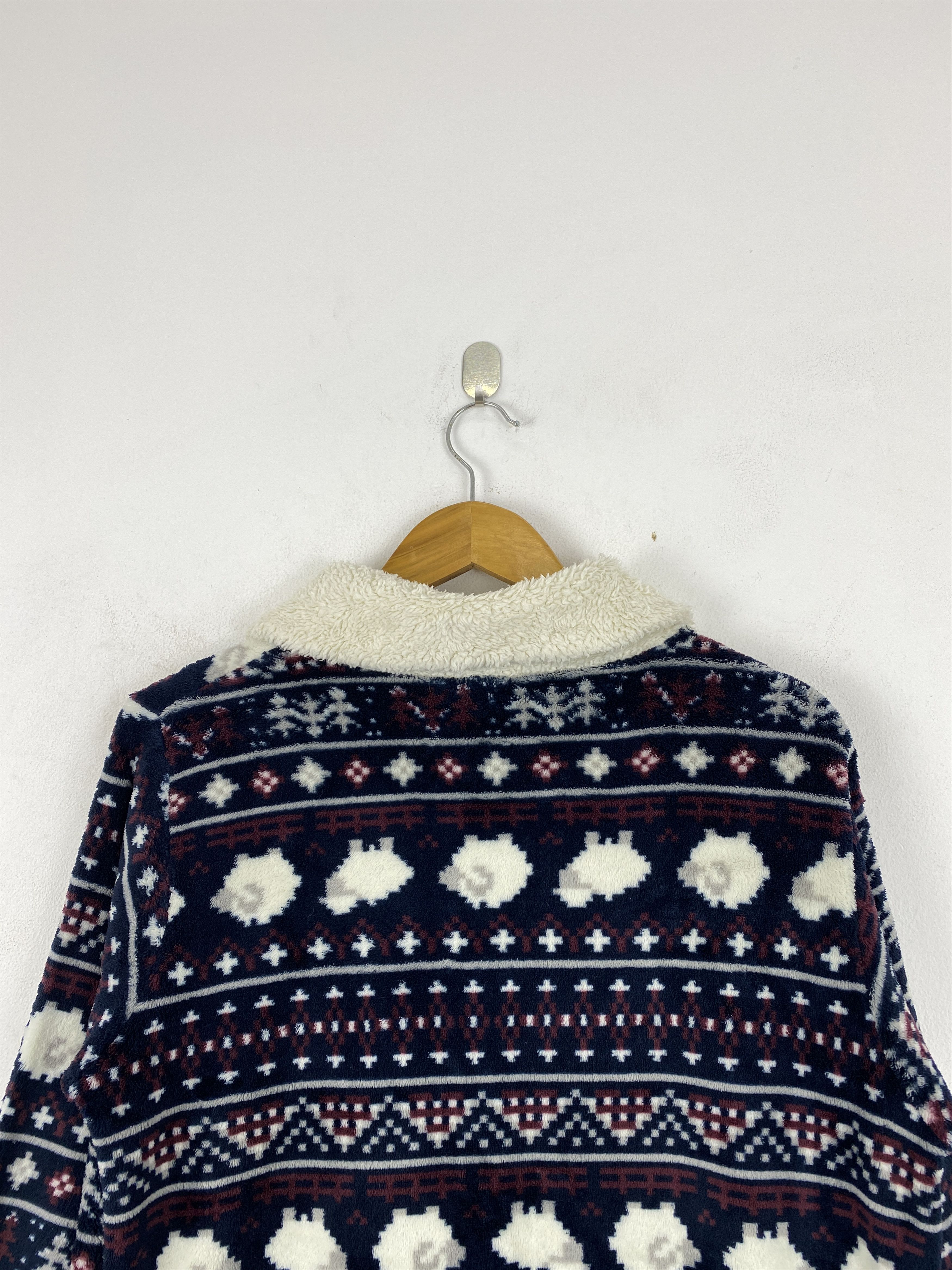 Japanese Brand Vintage Japanese Brand Fleece Fair Isle Jacket JA0178 Size US S / EU 44-46 / 1 - 4 Thumbnail