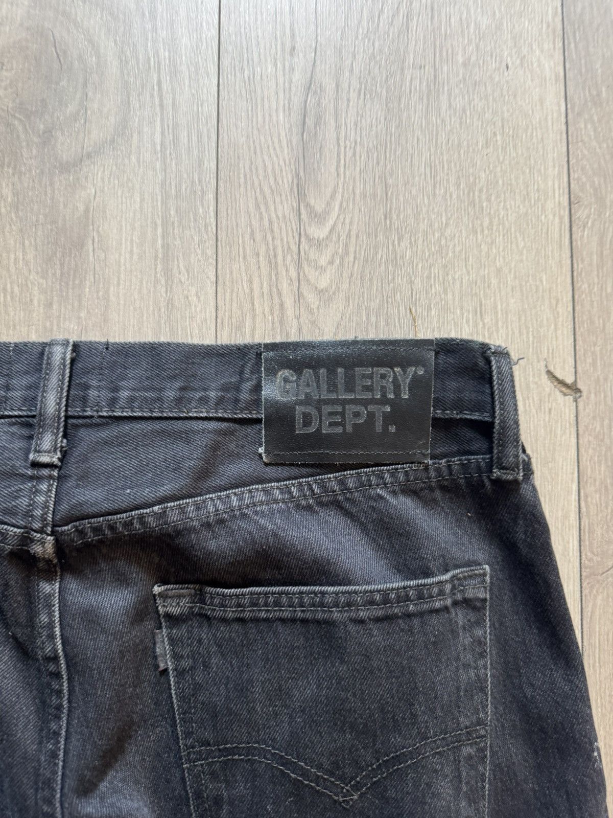 Gallery Dept. Gallery Dept. Black Denim Side Zippers Size US 32 / EU 48 - 4 Thumbnail