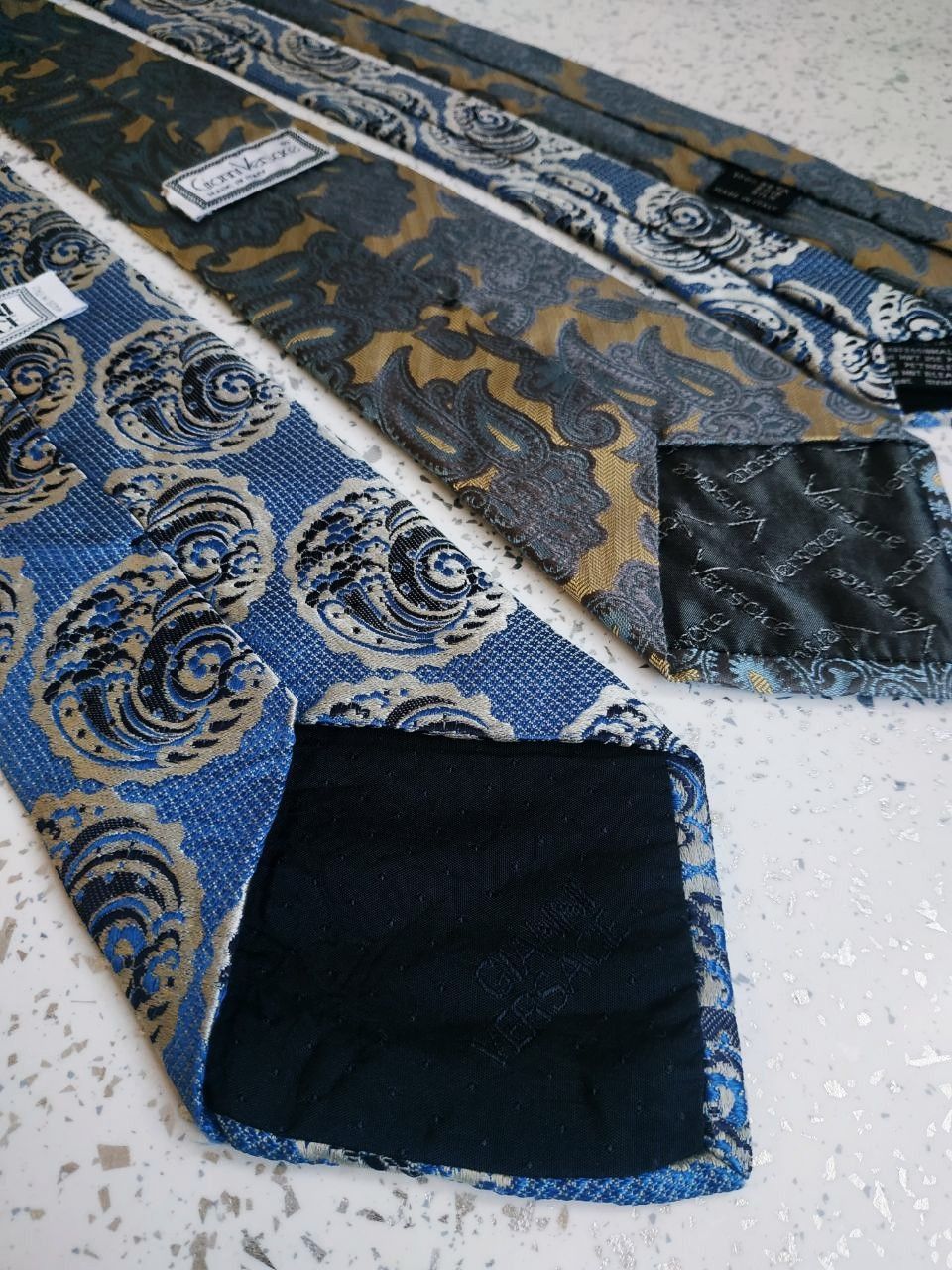 Versace Vintage Gianni Versace Silk Jacquard Ties Size ONE SIZE - 6 Thumbnail