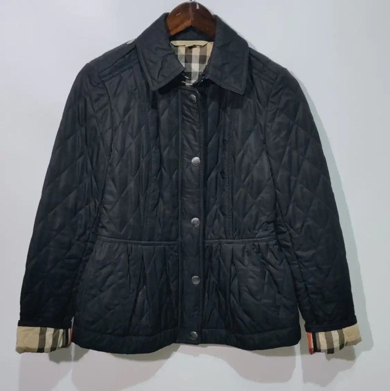 Burberry Burberry Black Cotton Women's Quilted Jacket Size S / US 4 / IT 40 - 1 Thumbnail