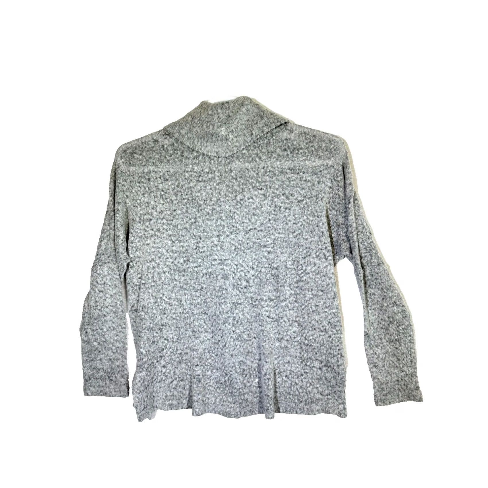 Bar III Bar III Women's Gray Textured Cowl Neck Sweater Raglan Sleeve Size L Size L / US 10 / IT 46 - 2 Thumbnail
