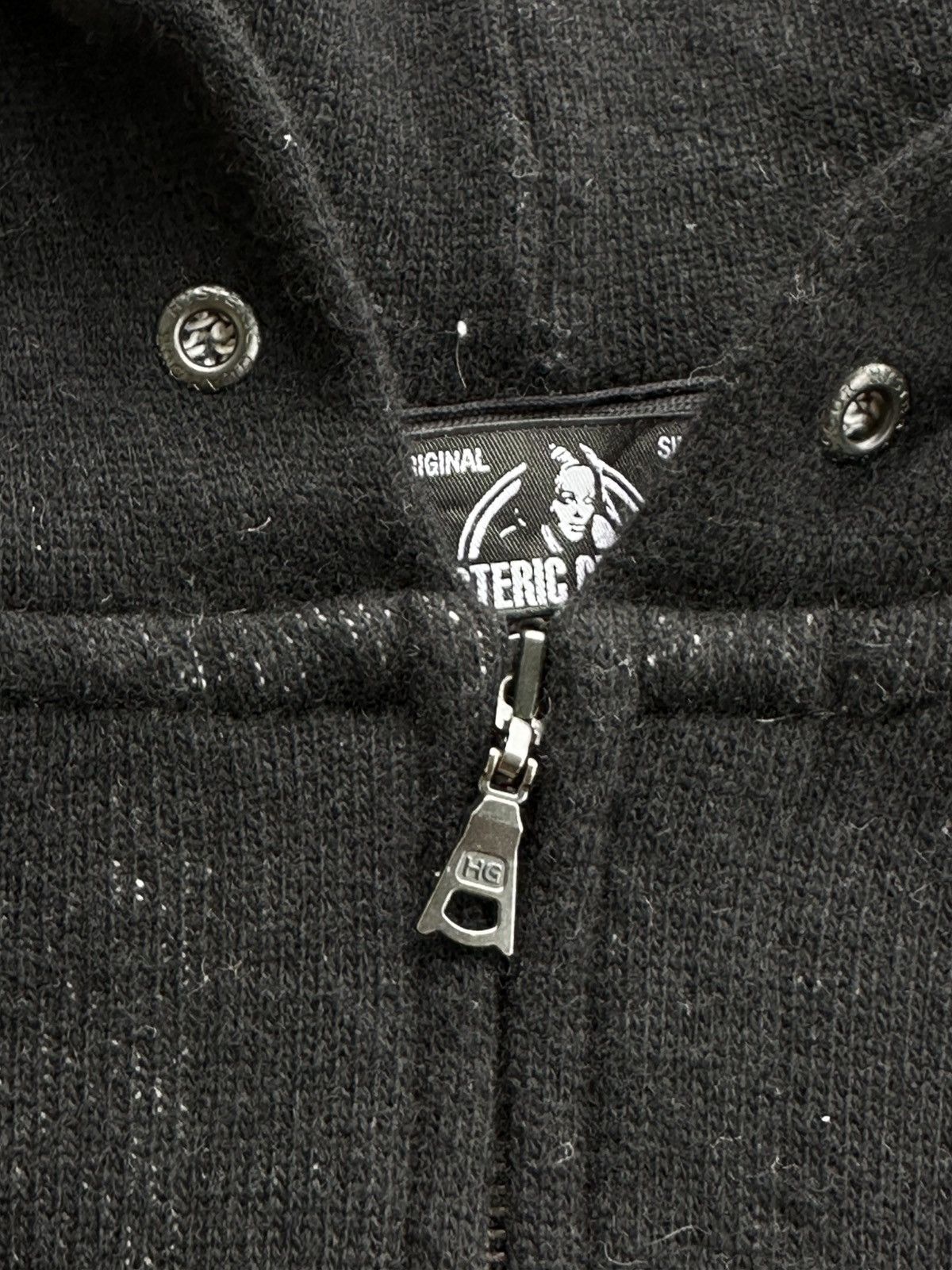 Hysteric Glamour Hysteric Glamour Mohair Zip Hoodie Punk Y2k Size US M / EU 48-50 / 2 - 3 Thumbnail