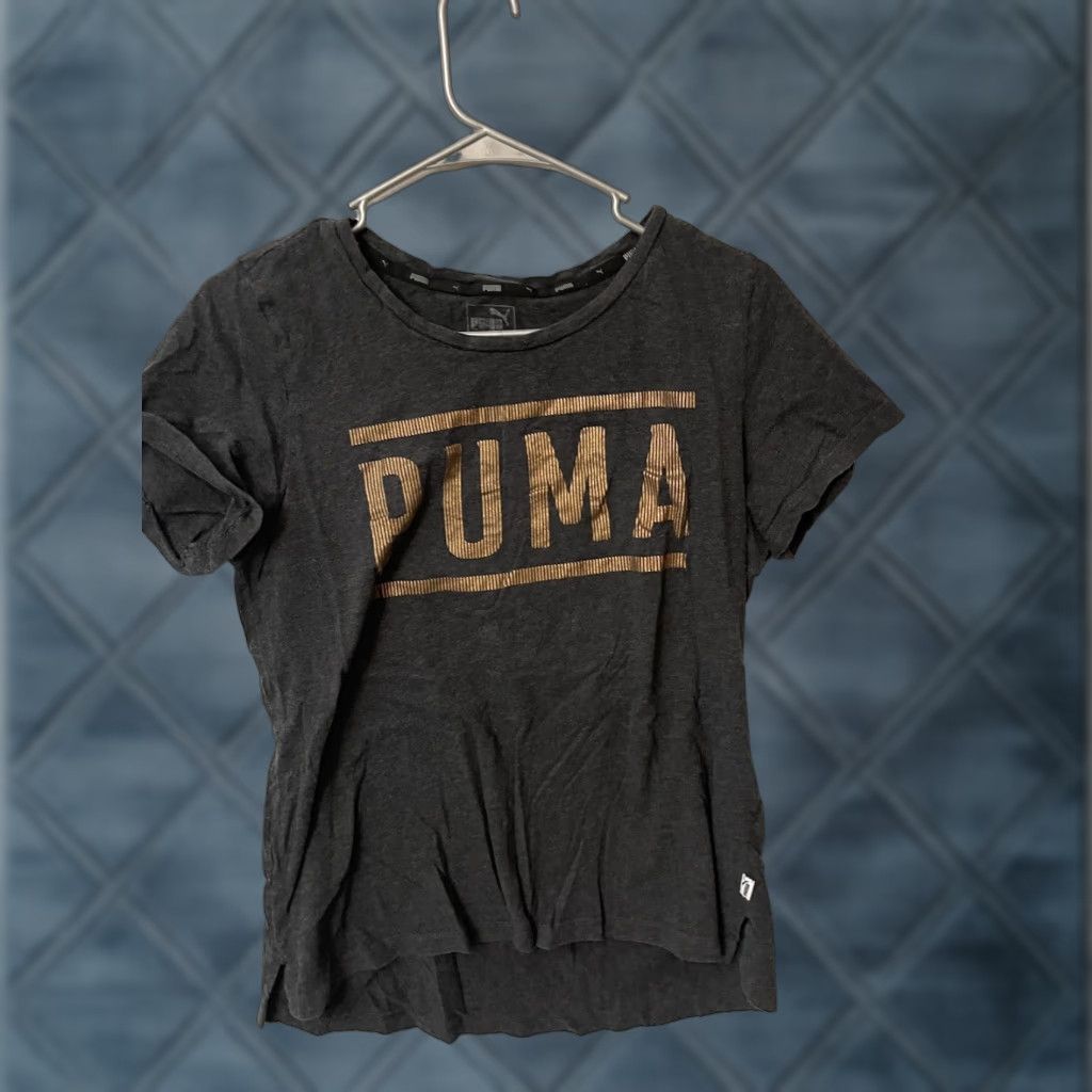 Puma Puma Women's Short Sleeve T-Shirt Gray Logo XL Size Logo Logo Size XL / US 12-14 / IT 48-50 - 1 Thumbnail