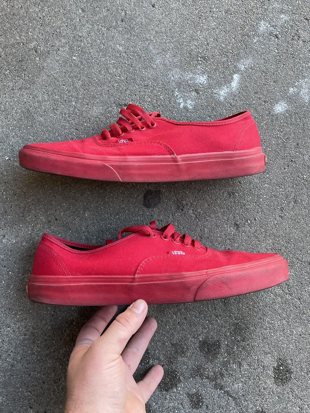 Vans Vans Authentic Skate Mens Size 10 Red Athletic Size US 10 / EU 43 - 1 Thumbnail