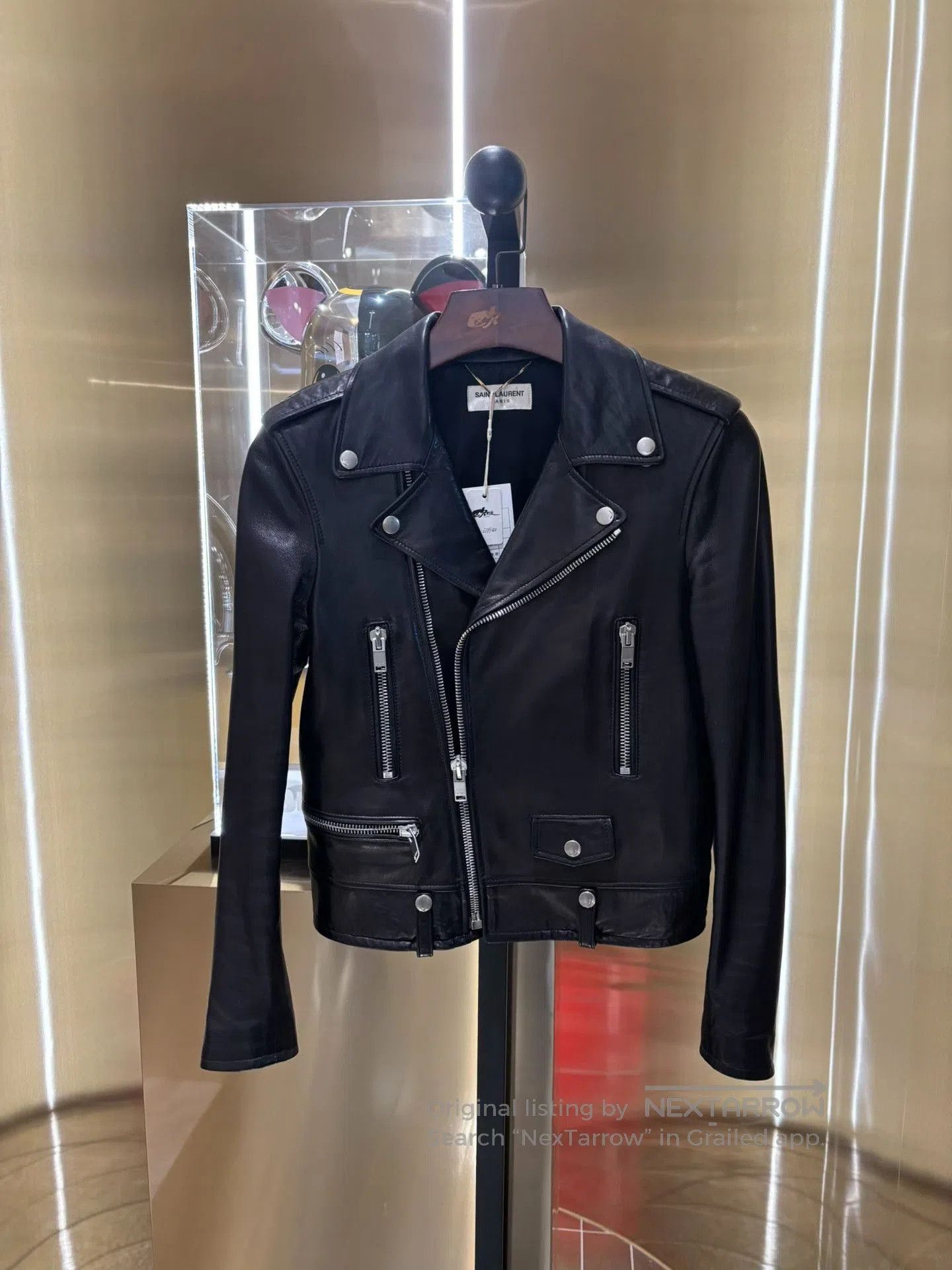 Saint Laurent Paris SLP Biker Leather Jacket. Size S / US 4 / IT 40 - 1 Thumbnail