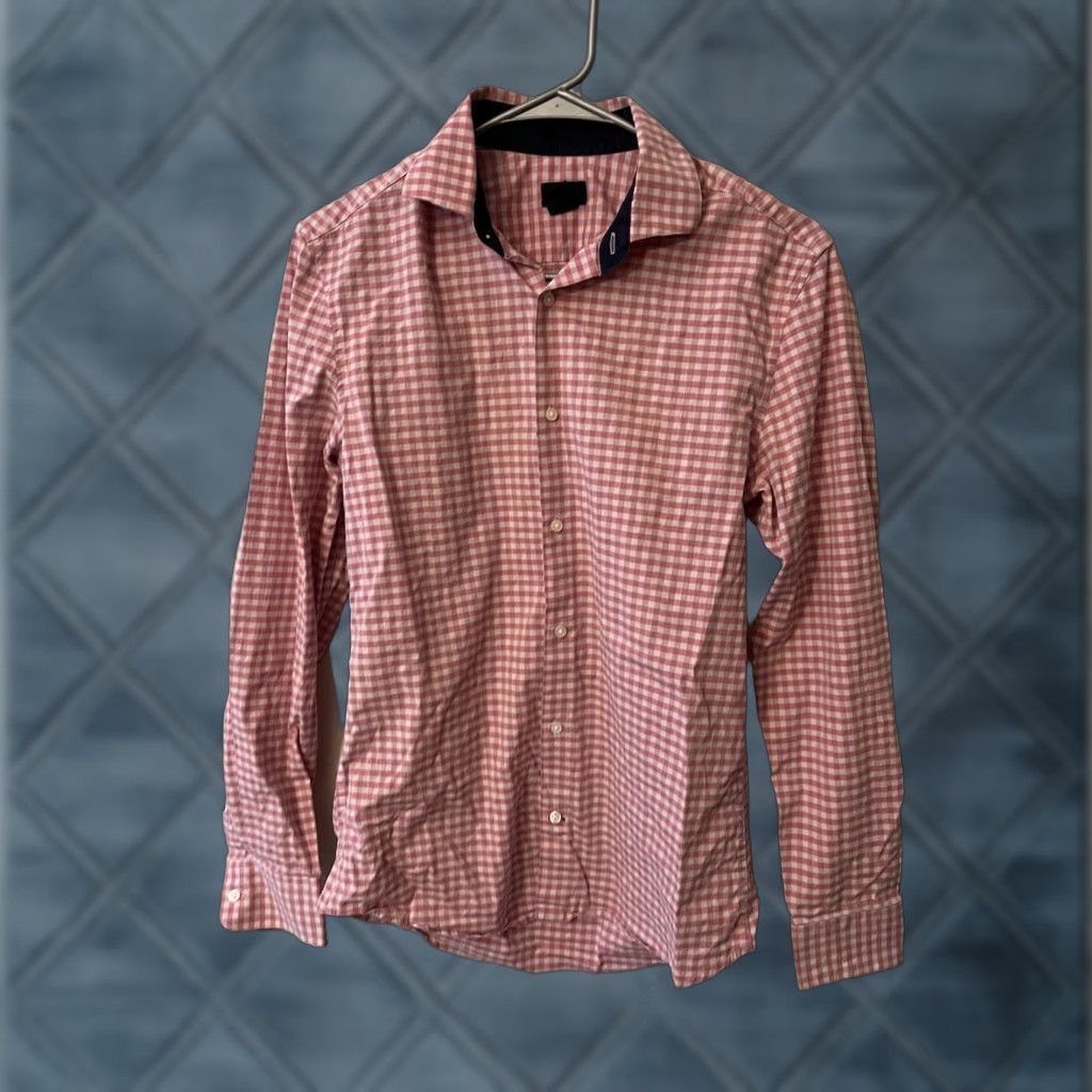 H&M H&M Button-Up Shirt Mens Long Sleeve Pink Gingham Cotton Size S Small Casual Vintage (if applicable) Size US S / EU 44-46 / 1 - 1 Thumbnail
