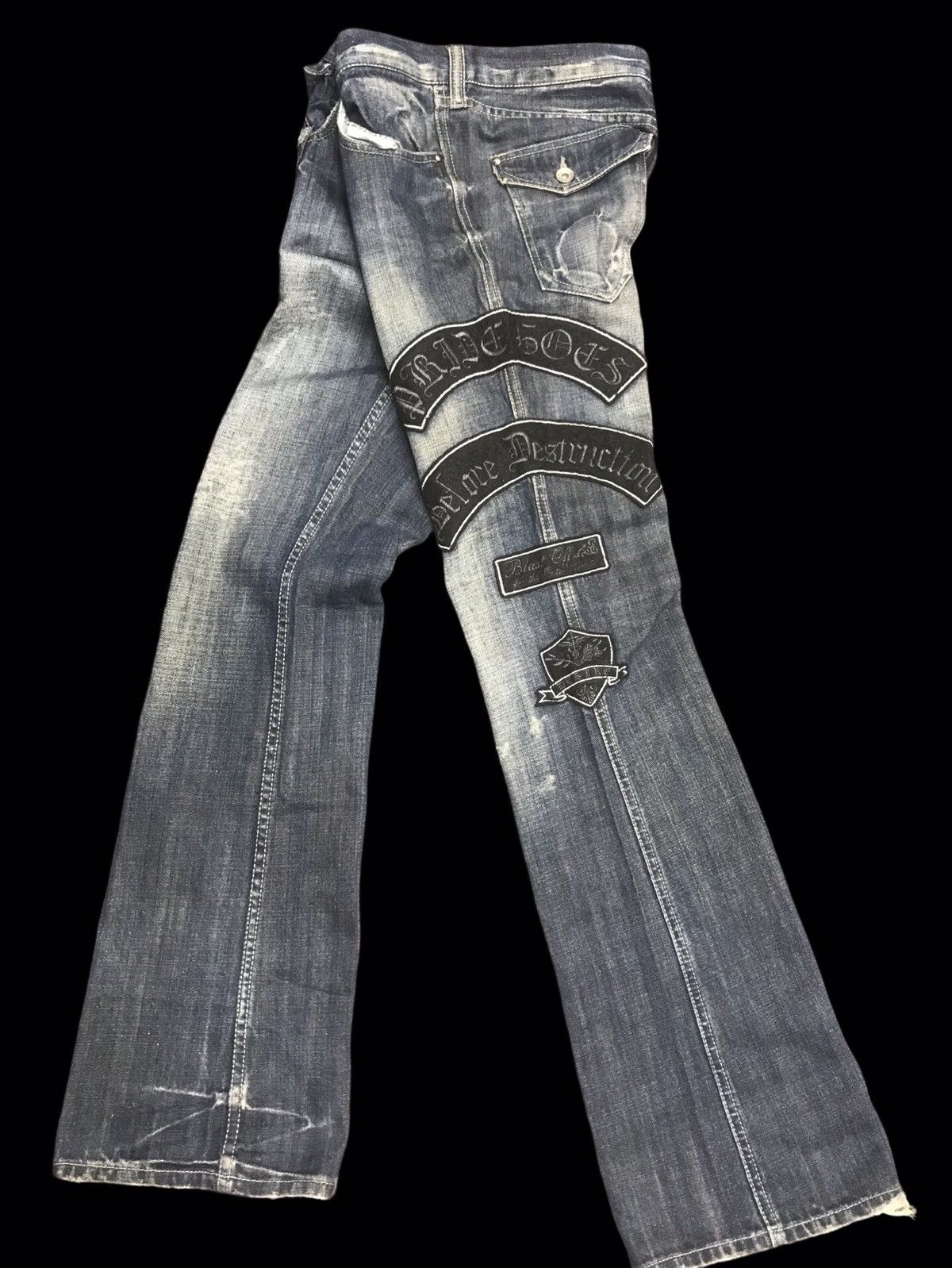 💥FLARE💥Archival semanticdesign Flare Patches Denim F432