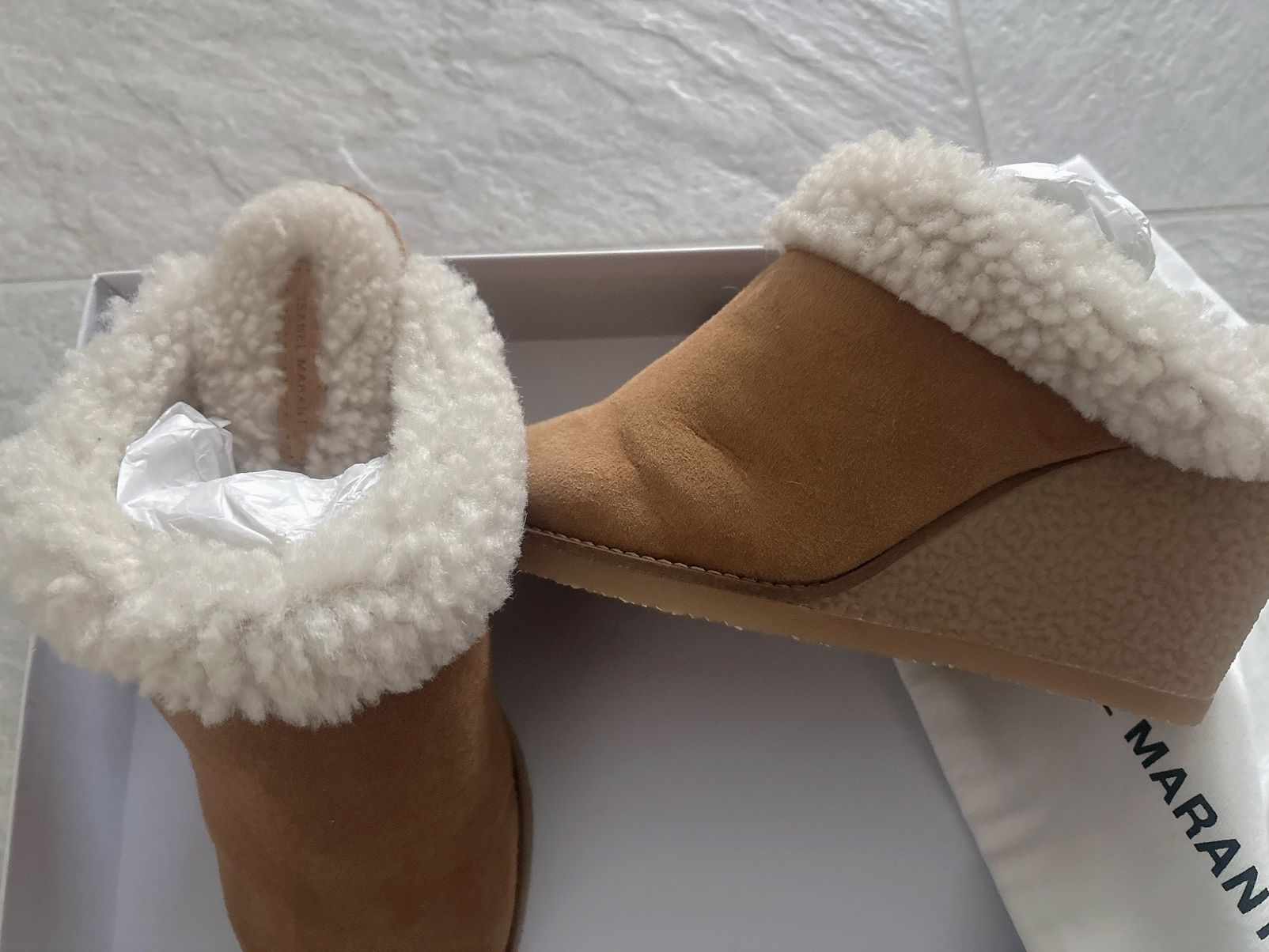 Isabel Marant Isabel Marant ‘Takita’ Shearling Wedge Mules Size US 9 / IT 39 - 7 Thumbnail