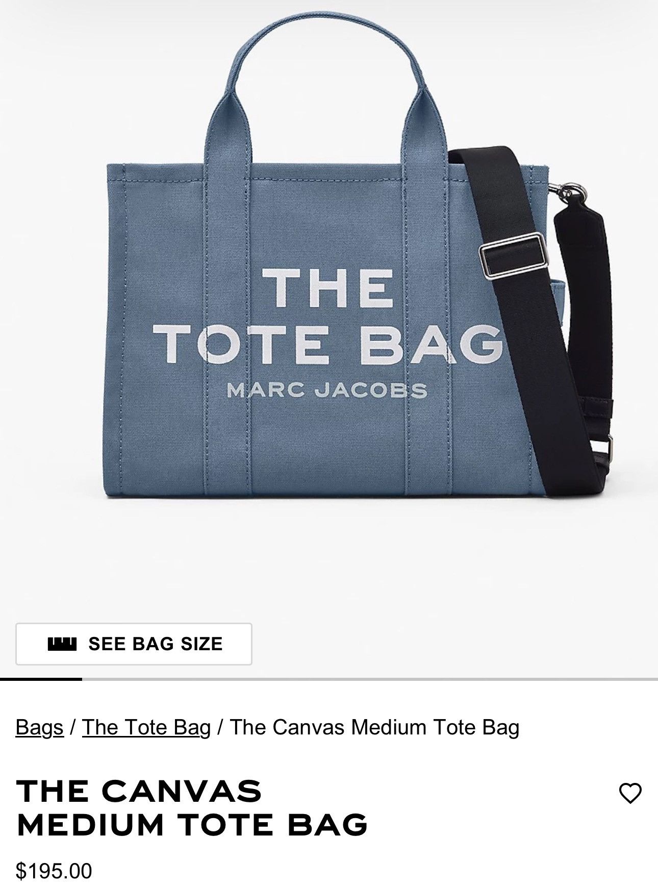 Marc Jacobs Marc Jacob Canvas tote bag Size ONE SIZE - 2 Thumbnail