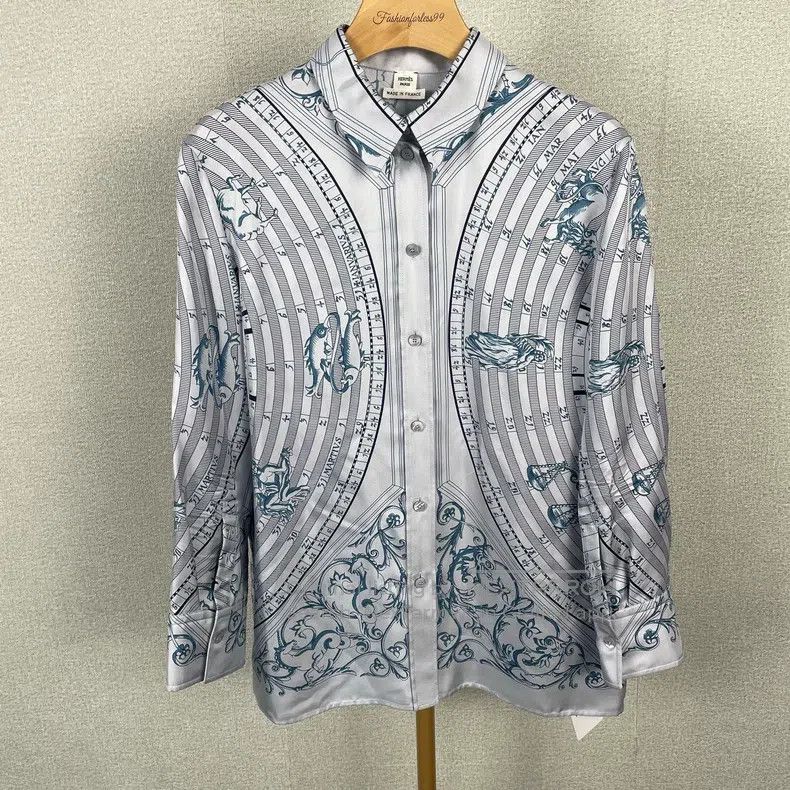 Hermes Hermes Constellation Compass Series Silk Shirt Size XS / US 0-2 / IT 36-38 - 1 Thumbnail
