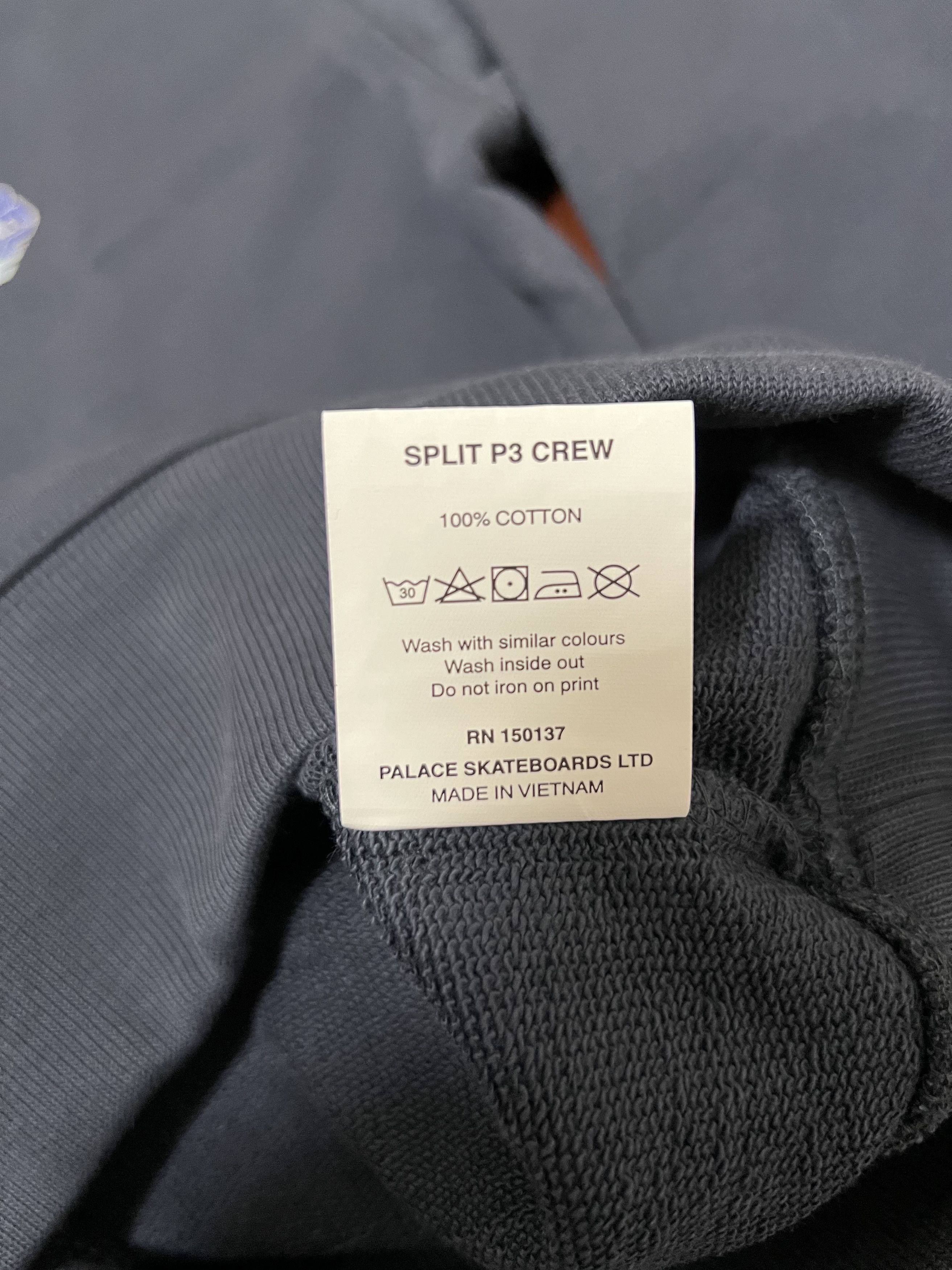 Palace 💚 2019 Palace Split P3 Crew Navy Medium NEW Size US M / EU 48-50 / 2 - 9 Thumbnail