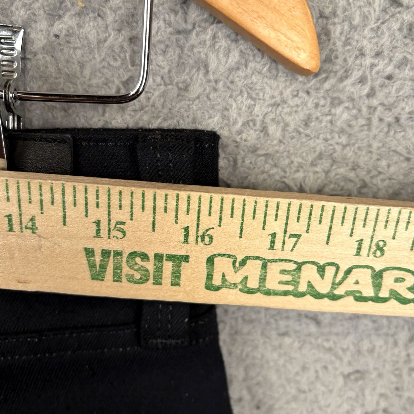Vintage 34 Heritage Courage Jeans Slim Straight Denim 31x32 Men Black Mid Rise Stretch Cotton Button Fly Jeans Regular Inseam 32 USA-Mexico Size US 31 - 3 Thumbnail
