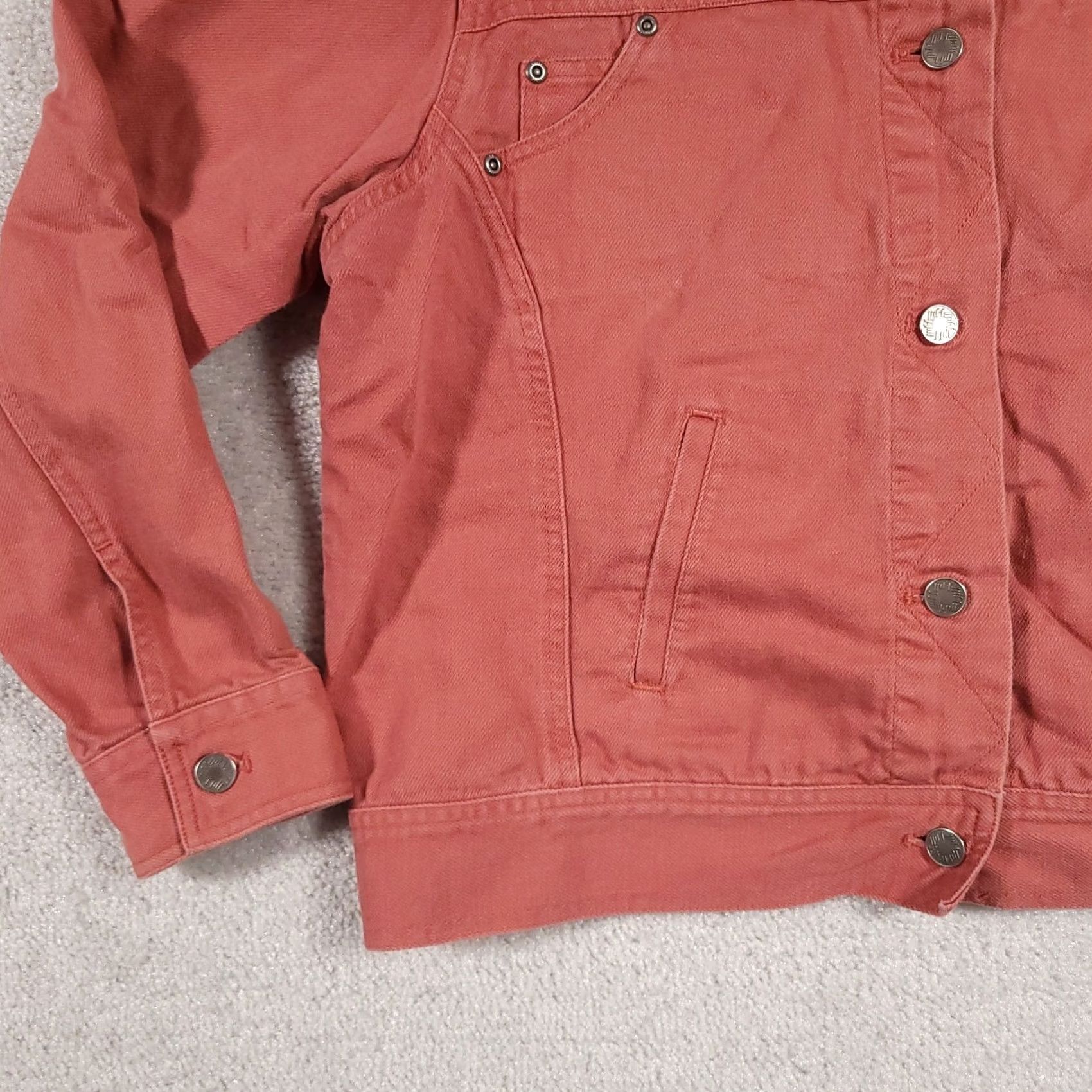 J. Jill VINTAGE J. Jill Jacket Women's Large Salmon Pink Linen Blend Pockets Western Denim Style Coat Shirt? Size L / US 10 / IT 46 - 4 Thumbnail