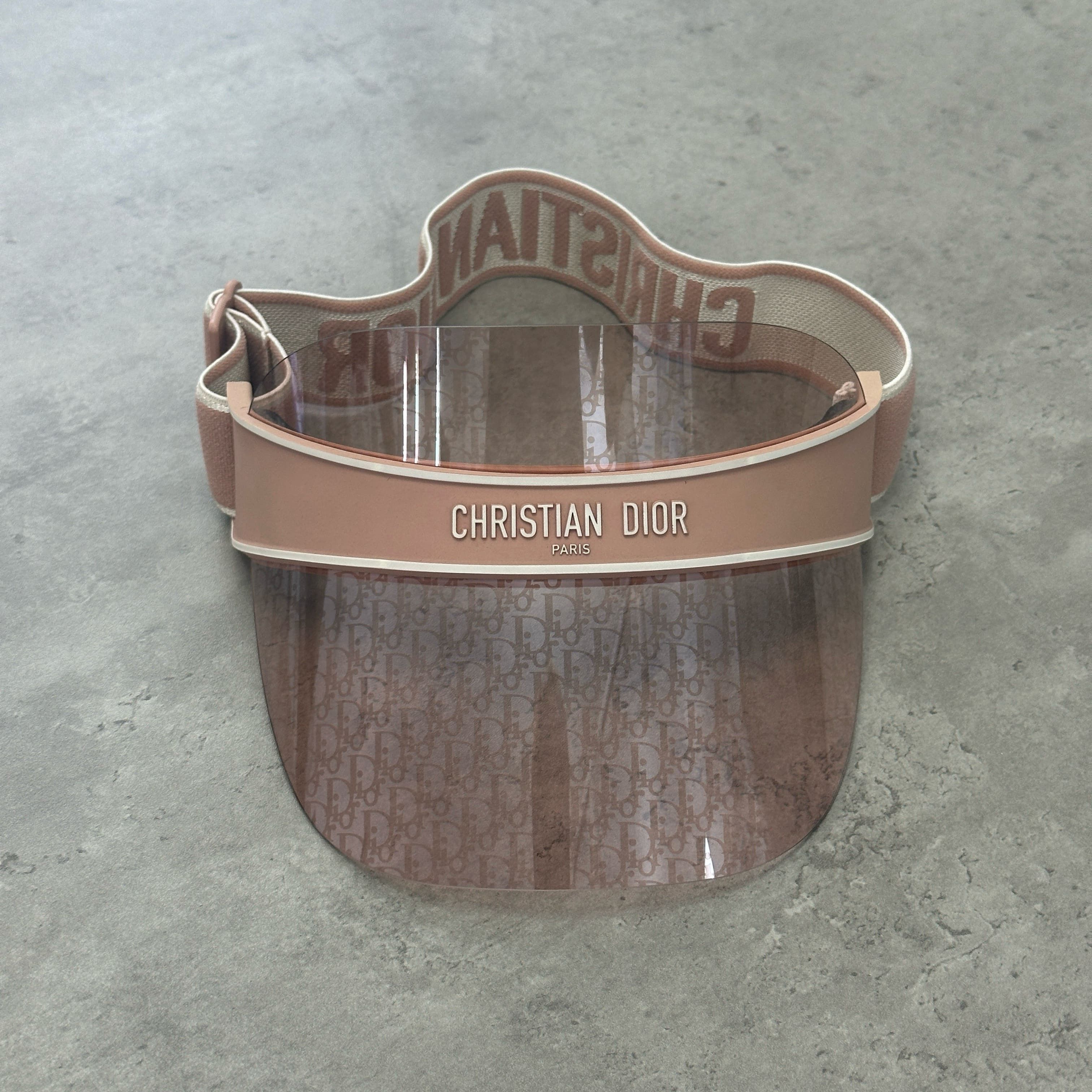 Dior DIOR Diorclub V1U Logo Clear Visor PINK Size ONE SIZE - 2 Thumbnail