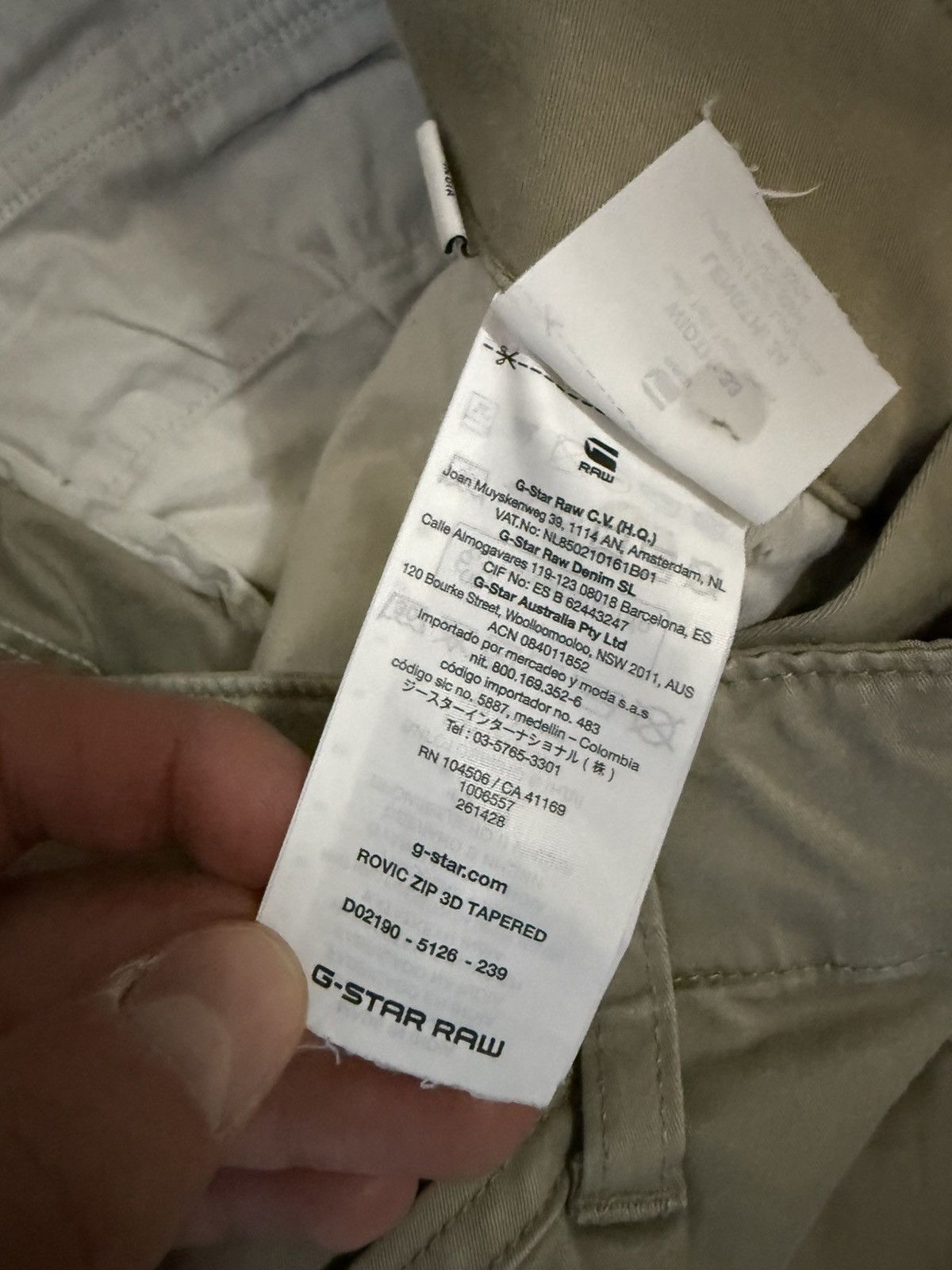 G-Star G Star Rovic Multi Pocket Avant Garde Cargo Pants Size US 33 - 6 Thumbnail