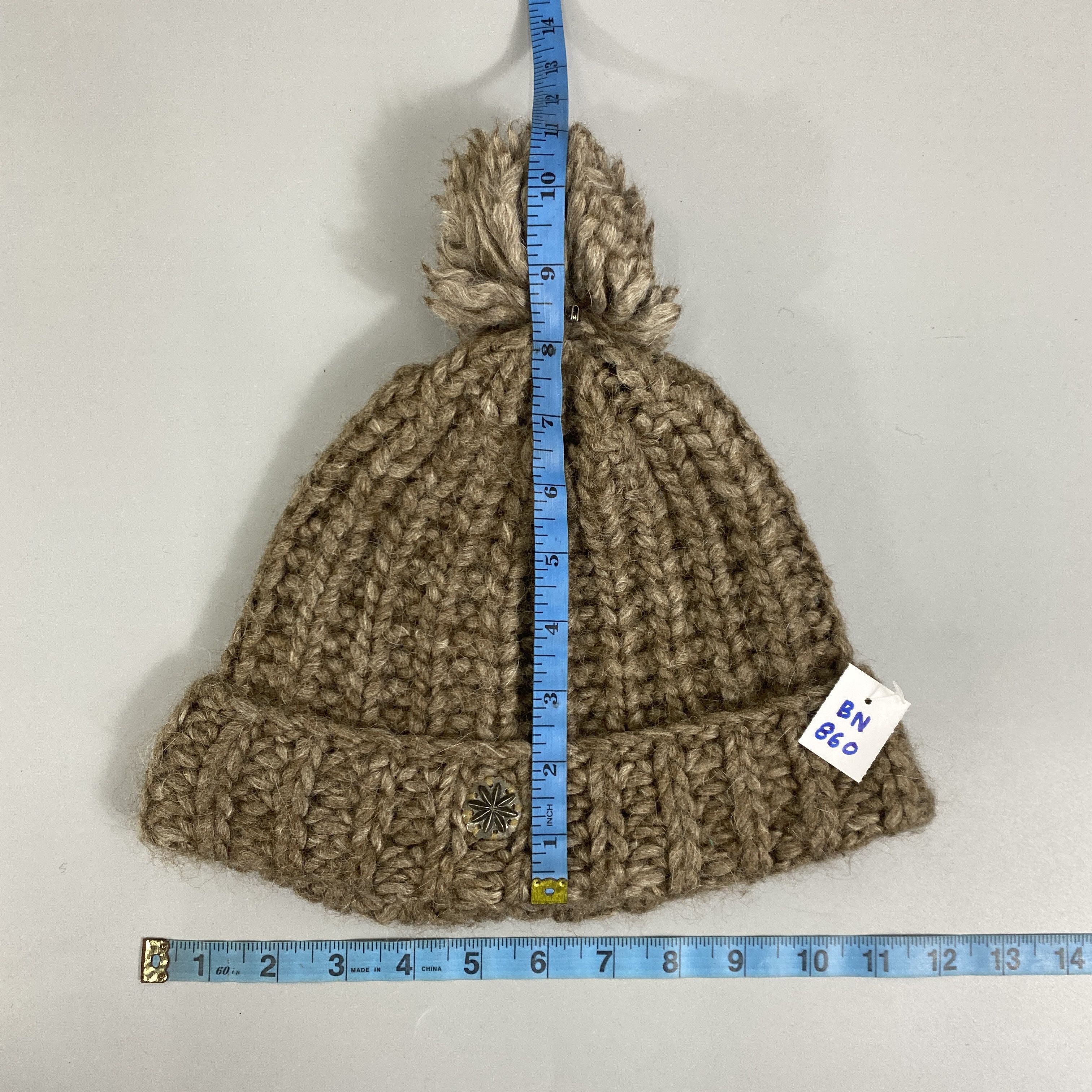 Japanese Brand Override Knitted Beanie Hats With Pom Pom -BN860 Size ONE SIZE - 5 Thumbnail