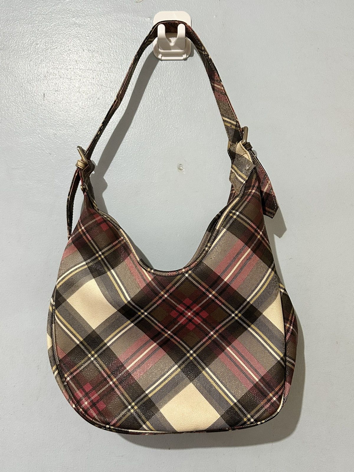 Vivienne Westwood Tartan Hobo Bag