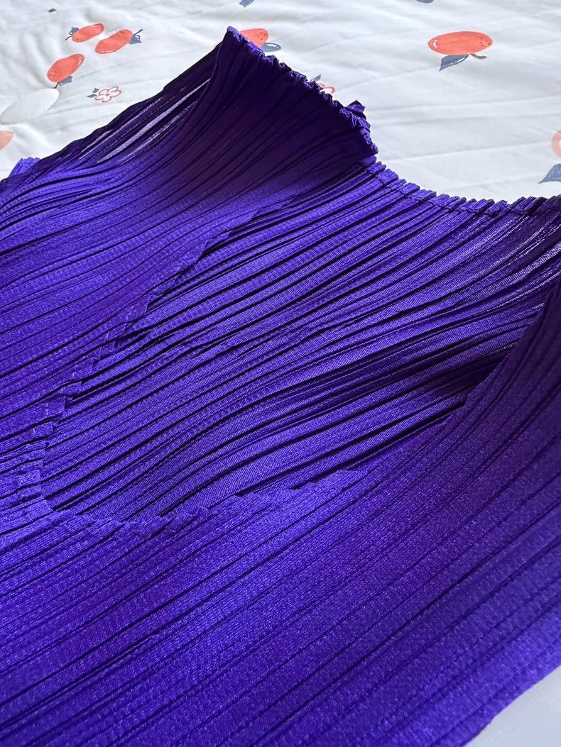 Issey Miyake Issey Miyake size:3 Purple pleated vest Size XS / US 0-2 / IT 36-38 - 9 Thumbnail