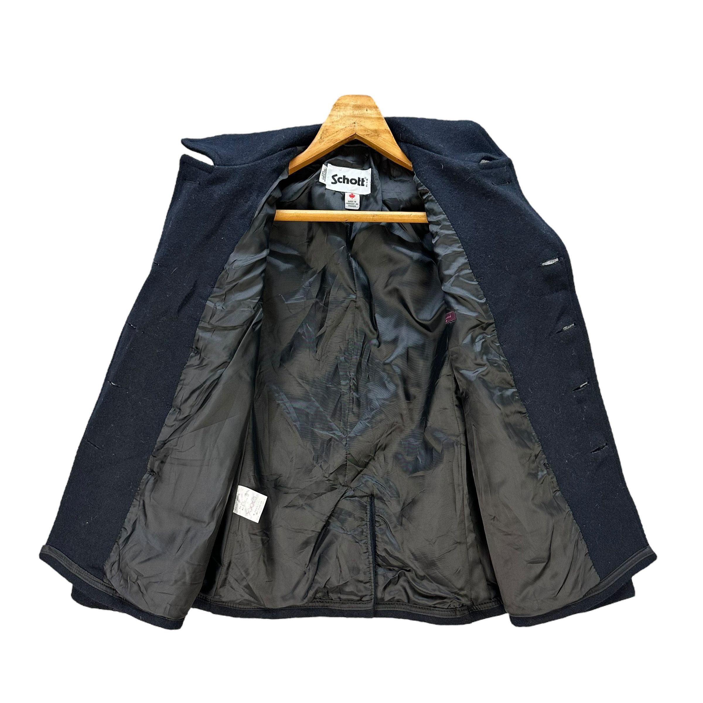Schott SCHOTT X Earth Music & Ecology Double Breast Coat #A78-1891 Size S / US 4 / IT 40 - 6 Thumbnail