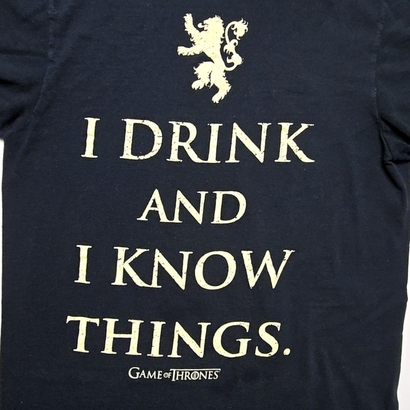 Other Game of Thrones I Drink and Know Things Shirt Black M Size US M / EU 48-50 / 2 - 2 Thumbnail