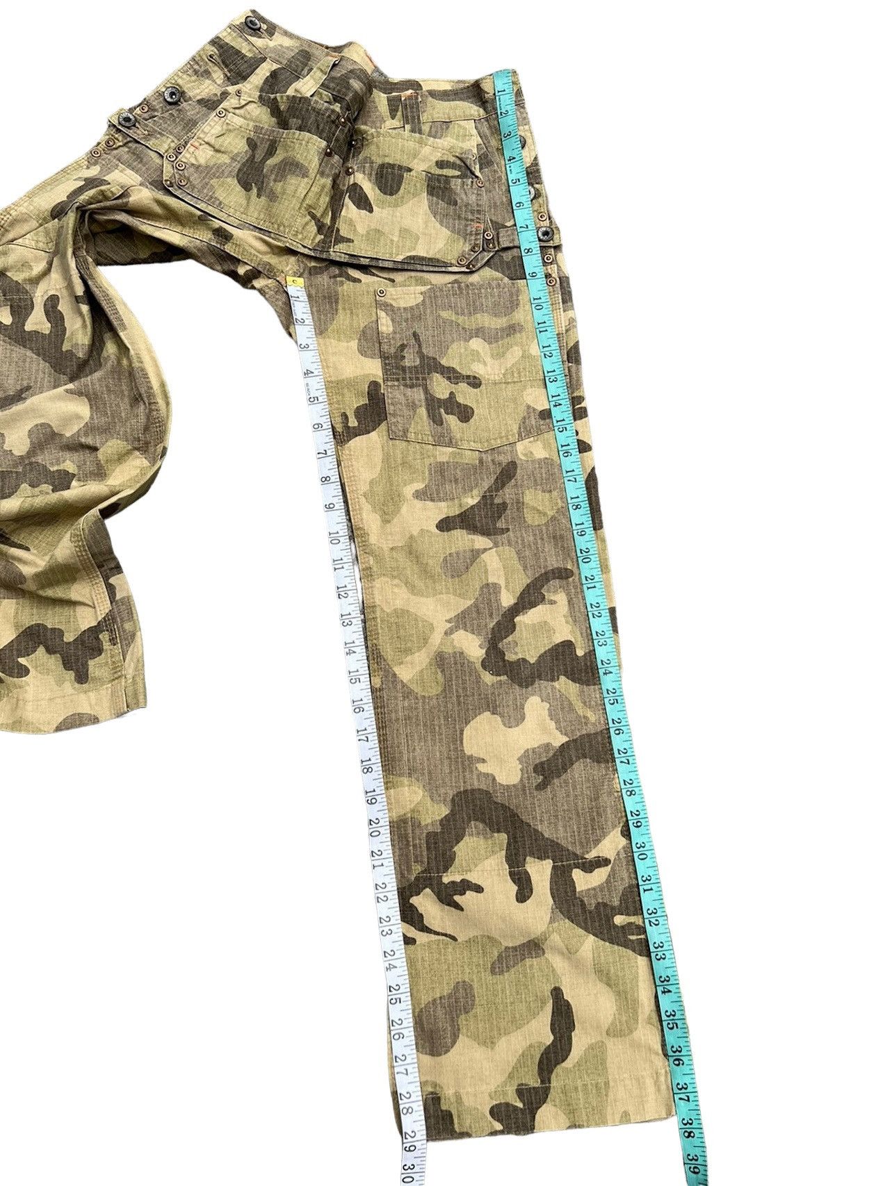 Designer Brand MEDICAL BRANCH Ripstop Camo Flare Trouser Pant Size US 28 / EU 44 - 5 Thumbnail