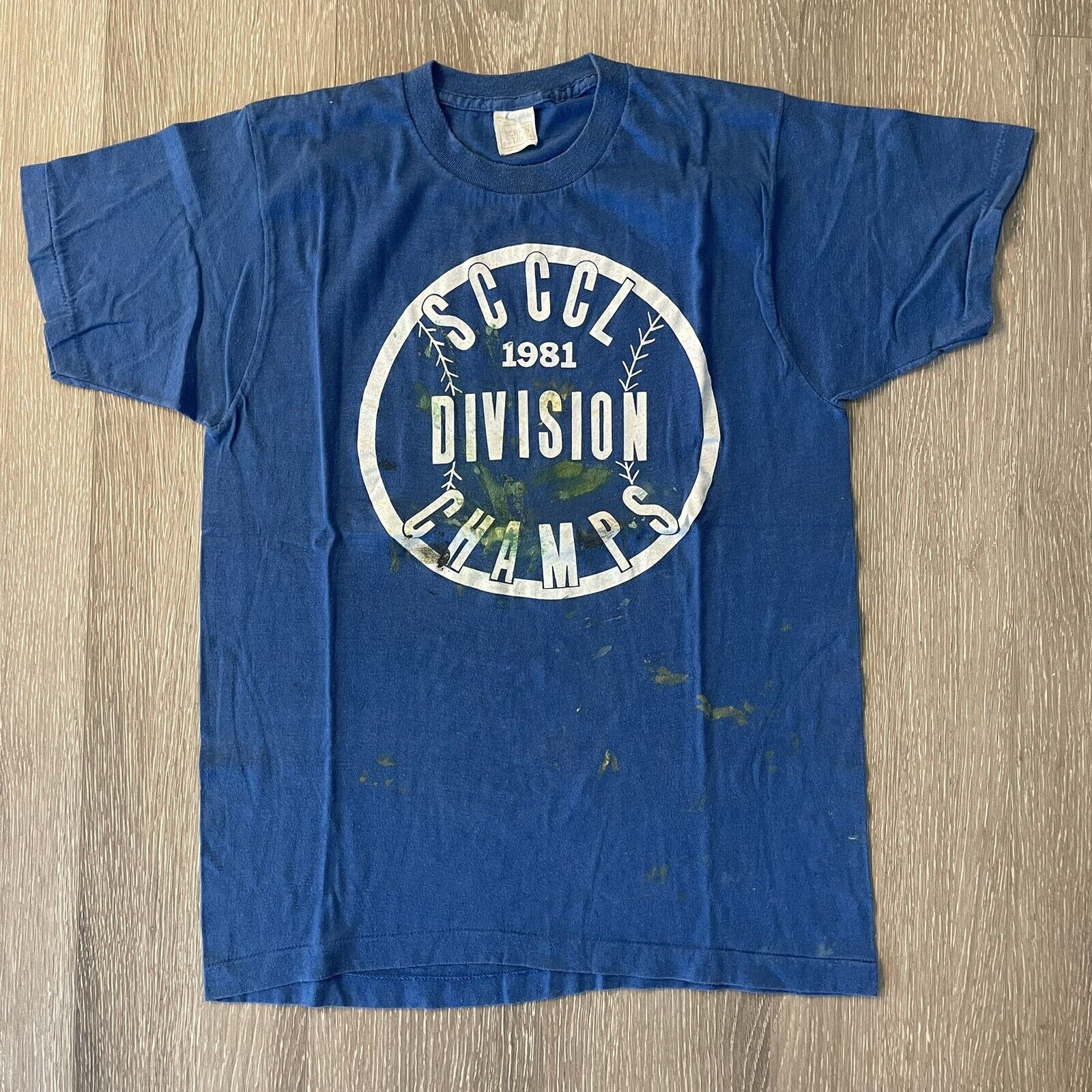 Vintage Vtg 80s Little League T-Shirt M 50/50 Single Stitch Tee Size US M / EU 48-50 / 2 - 2 Thumbnail