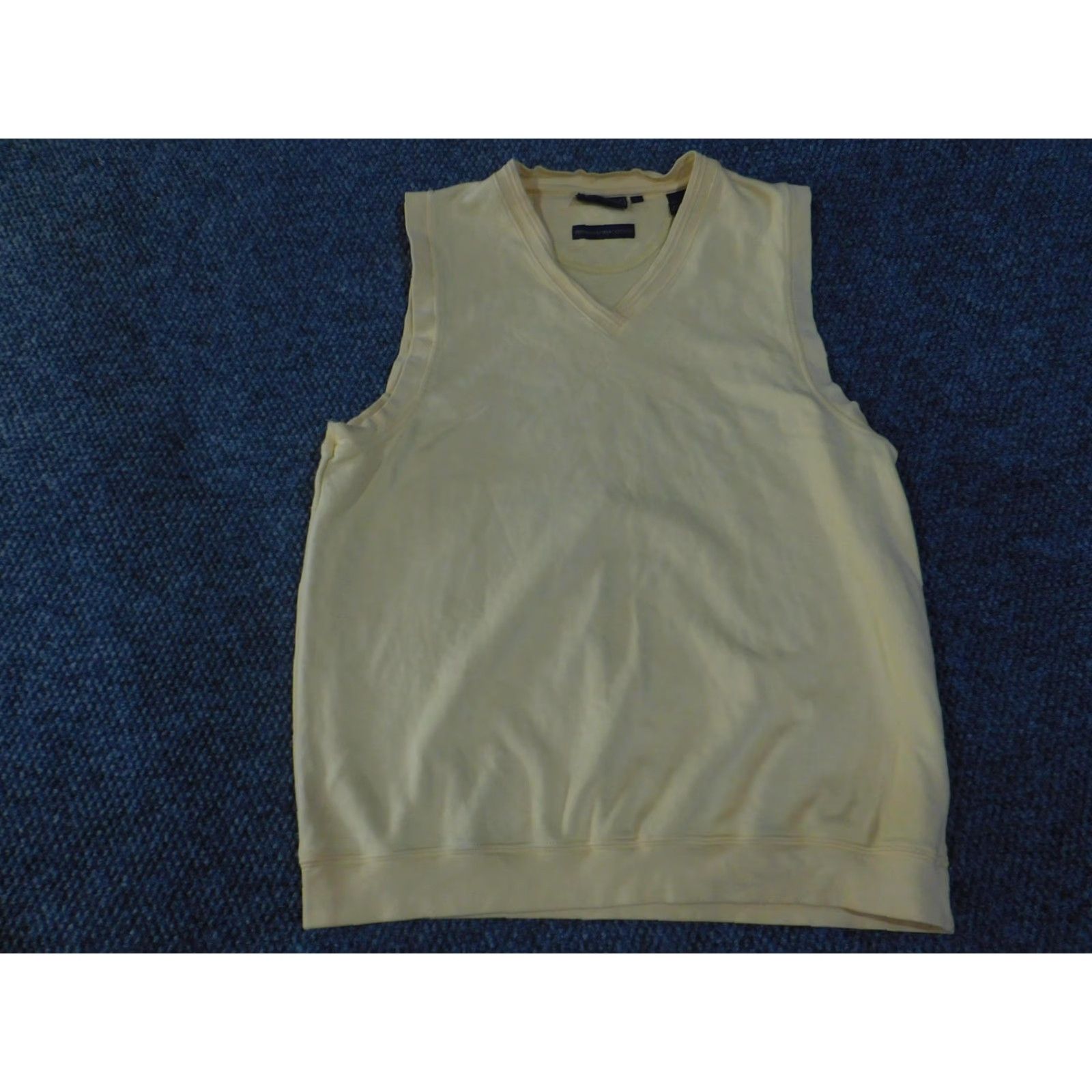 Vintage Bobby Jones Sweater Vest Mens L Yellow V-Neck Pima Cotton Golf Vest Size US L / EU 52-54 / 3 - 3 Thumbnail