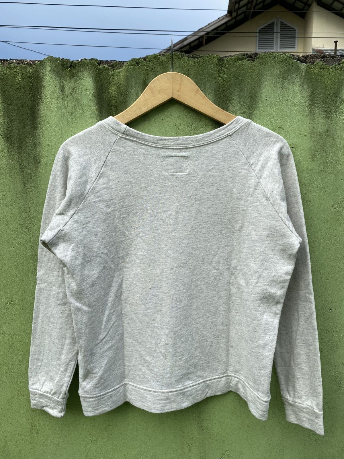 Stussy Stussy Vintage 80 Raglan Crewneck Classic Pullover Soft Grey Size S / US 4 / IT 40 - 9 Thumbnail