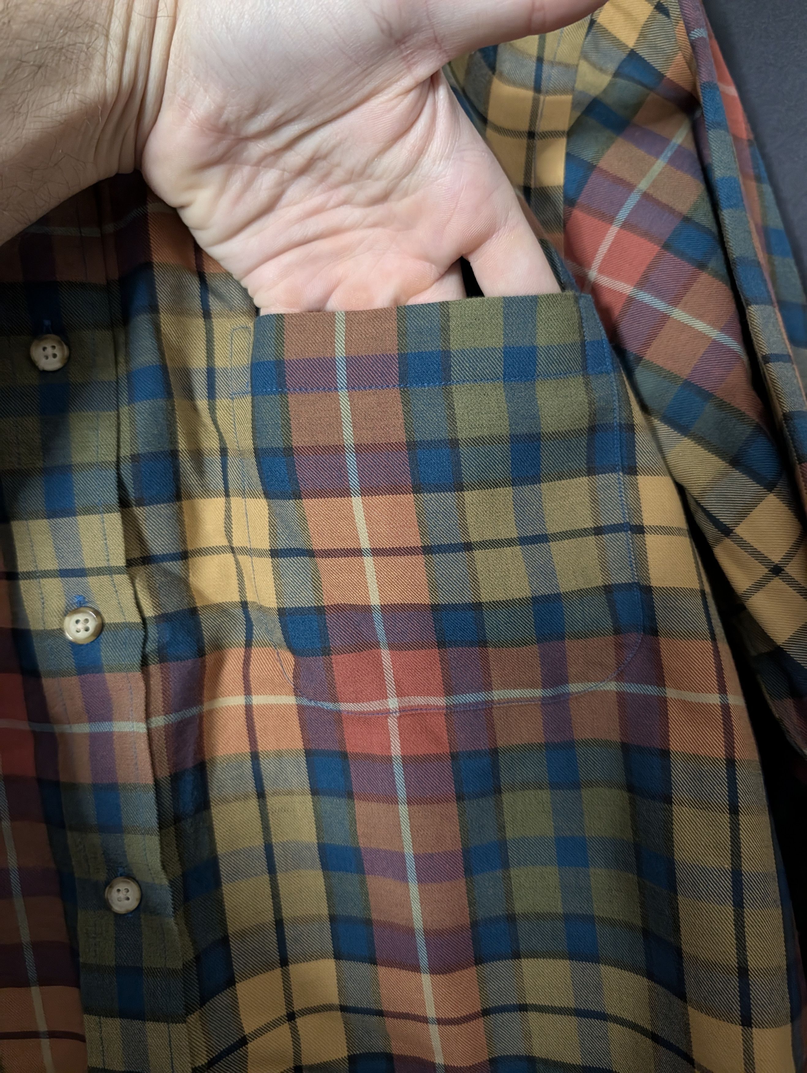 Viyella Made in USA brushed cotton/wool plaid button-down M Size US M / EU 48-50 / 2 - 4 Thumbnail