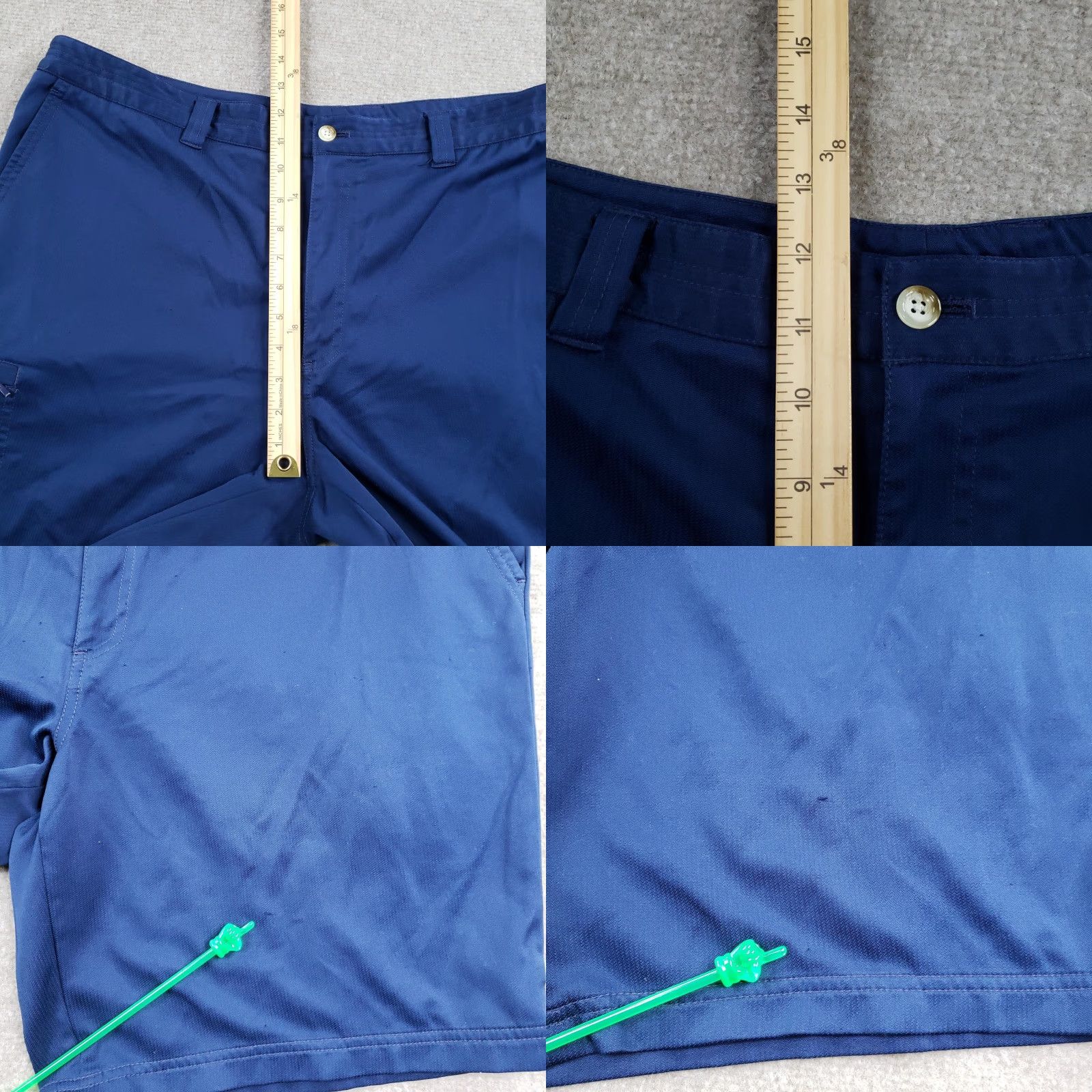 Vintage Zero Restriction Tour Series Shorts Mens 40 Blue Golf Performance Polyester Pockets Regular Inseam 9.5 in Size US 40 / EU 56 - 8 Thumbnail