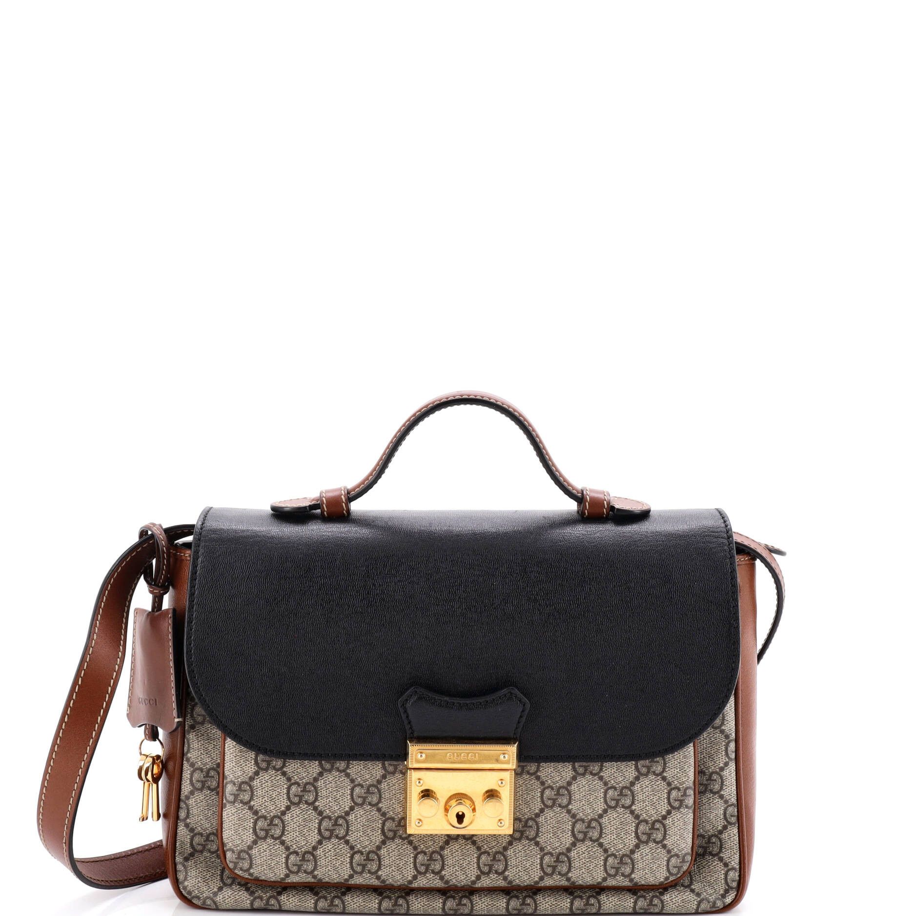 Gucci Padlock Front Pocket Flap Shoulder Bag Size ONE SIZE - 1 Thumbnail