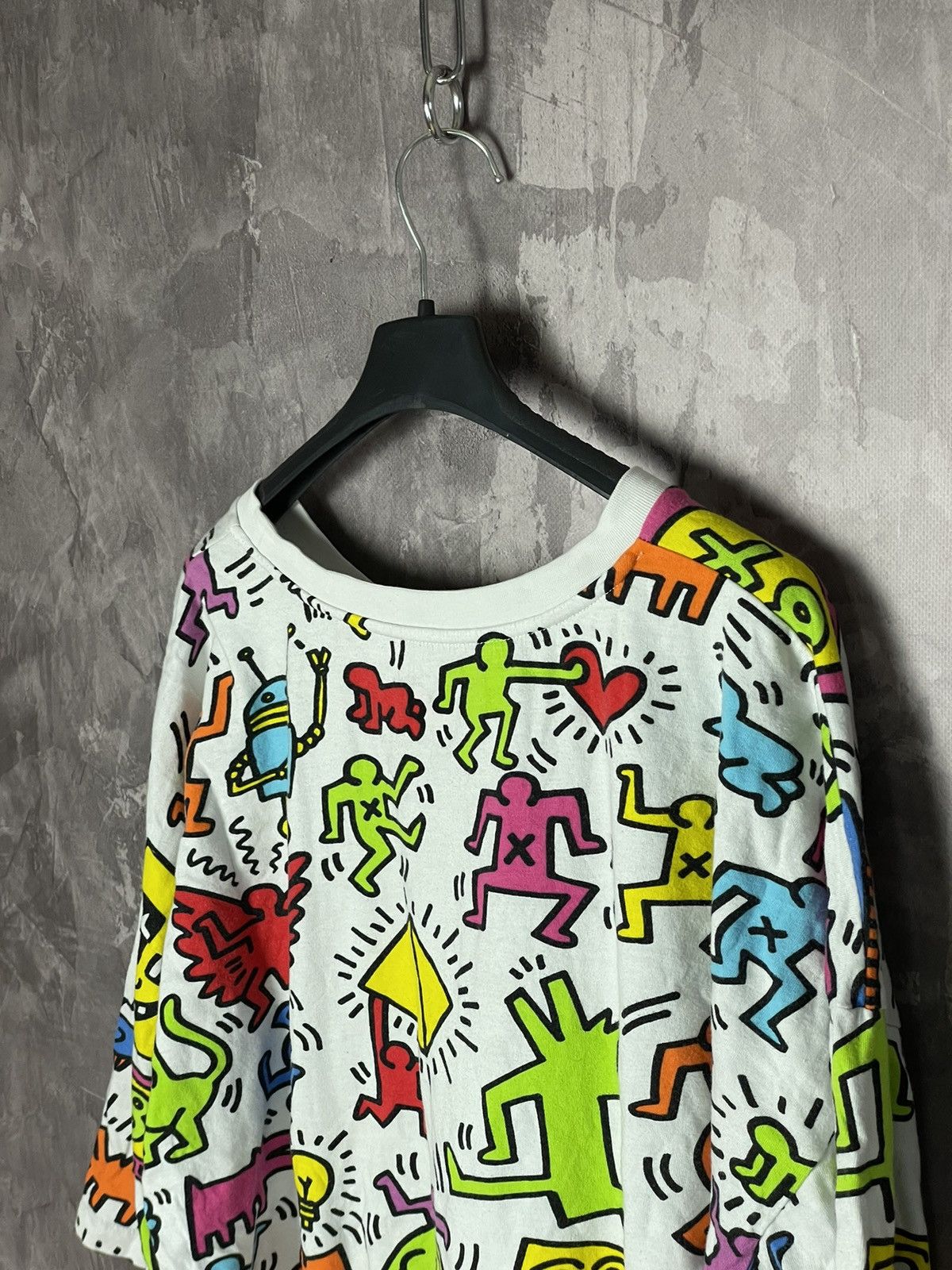 Designer × Keith Haring Rare ! Keith Haring x Joyrich Doodle oversized T-shirt Size US XXL / EU 58 / 5 - 8 Thumbnail