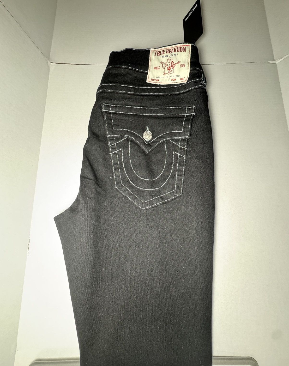 Nike True Religion Ricky Flap Jeans Black 34 x 32 NWT Size US 28 / EU 44 - 15 Thumbnail