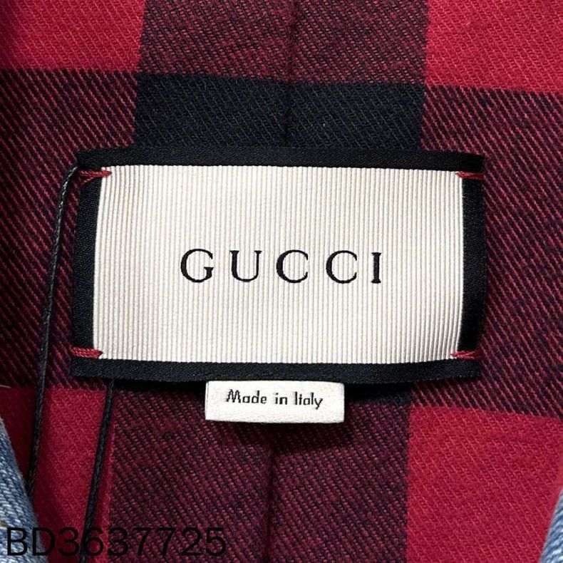 Gucci Gucci Hand-painted graffiti bobcat rivet denim jacket Size US L / EU 52-54 / 3 - 5 Thumbnail