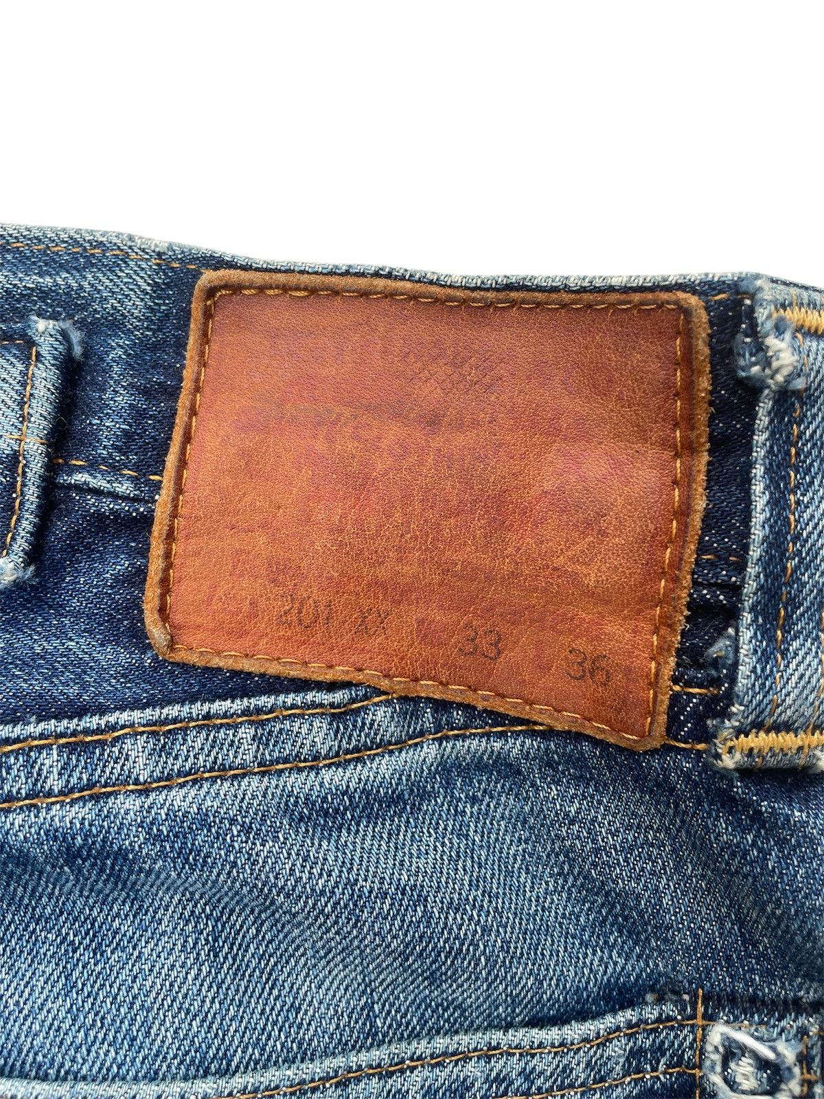 Levi's Rare Levi’s Vintage Clothing (LVC) 201XX Cinch-Back Jeans Size US 31 - 15 Thumbnail