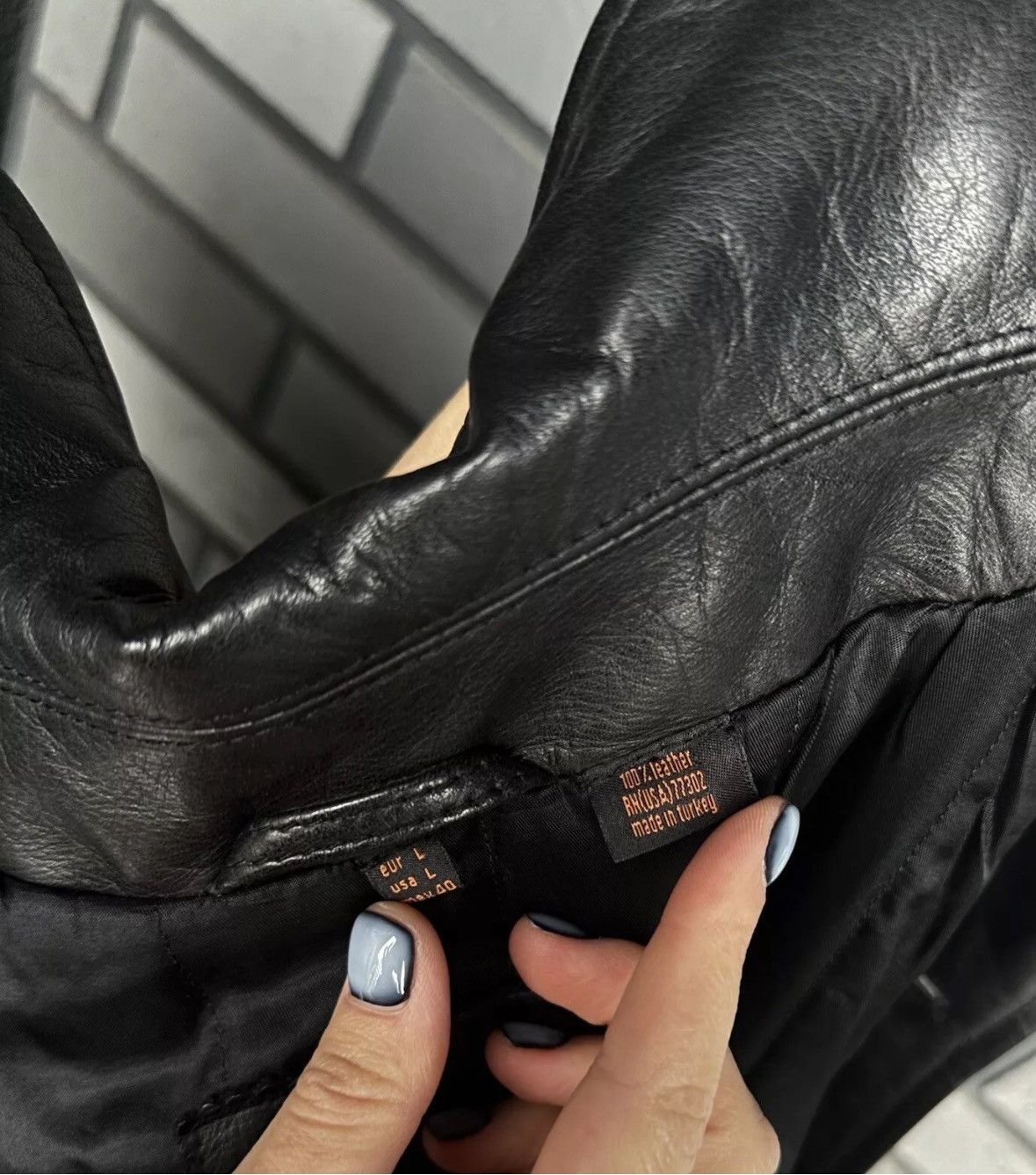 Vintage × Zara Vintage ZARA man oversized Leather Jacket Coat Black Size L Size US L / EU 52-54 / 3 - 14 Thumbnail