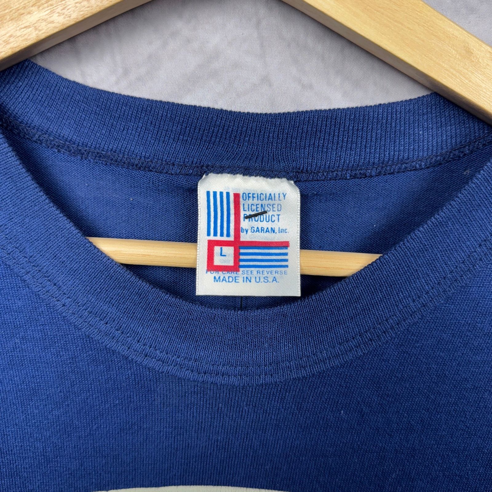 Vintage 80s Blue Indianapolis Colts Helmet Graphic Shirt Medium 4247 Size US M / EU 48-50 / 2 - 4 Thumbnail