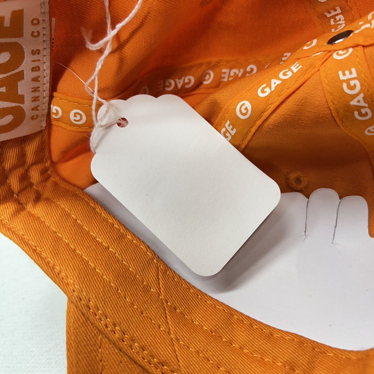 Other Gage Cannabis Hat Cap Mens Orange Snapback Embroidered Logo Size ONE SIZE - 11 Thumbnail