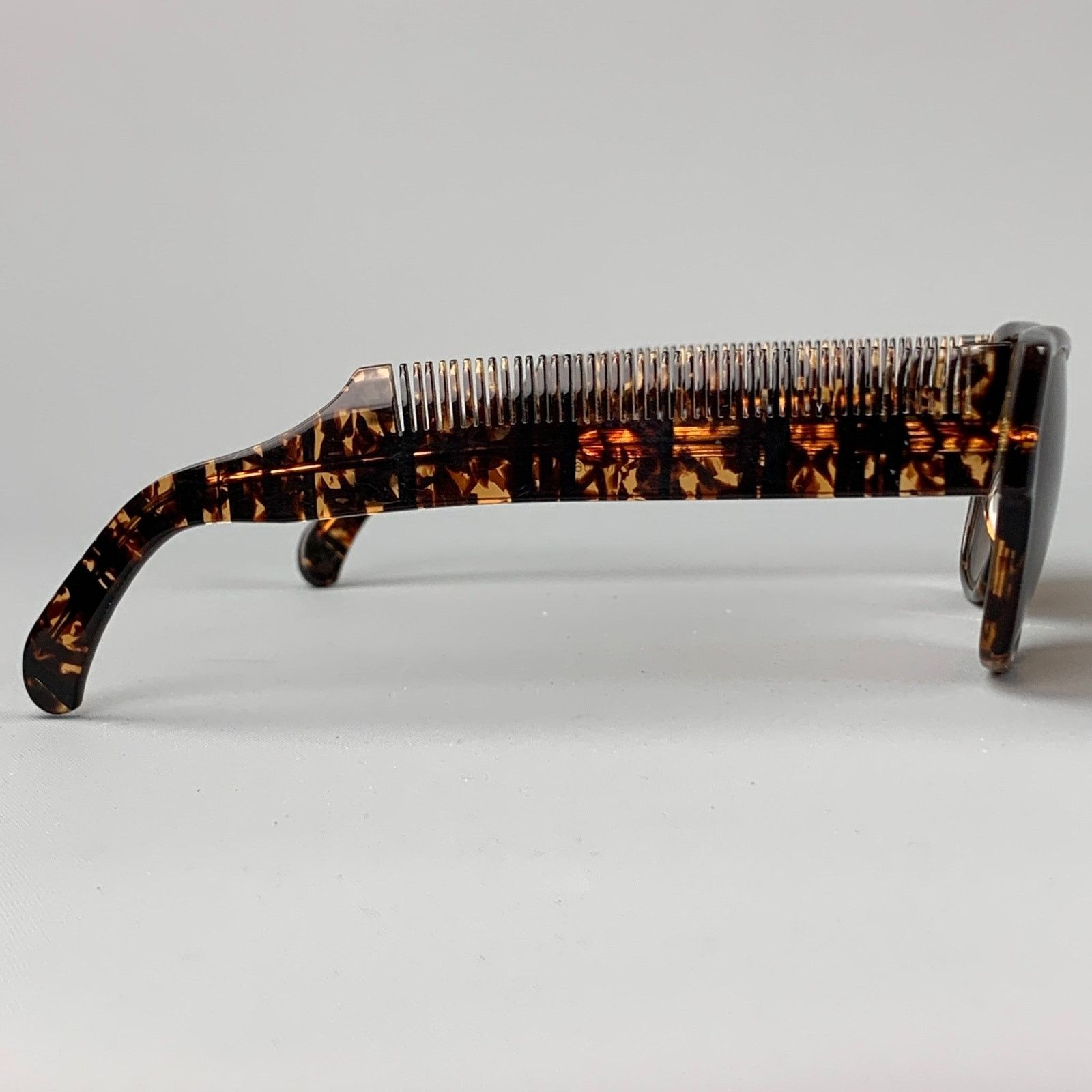 Moschino MOSCHINO by PERSOL Tortoiseshell Acetate Brown Sunglasses Size ONE SIZE - 2 Thumbnail