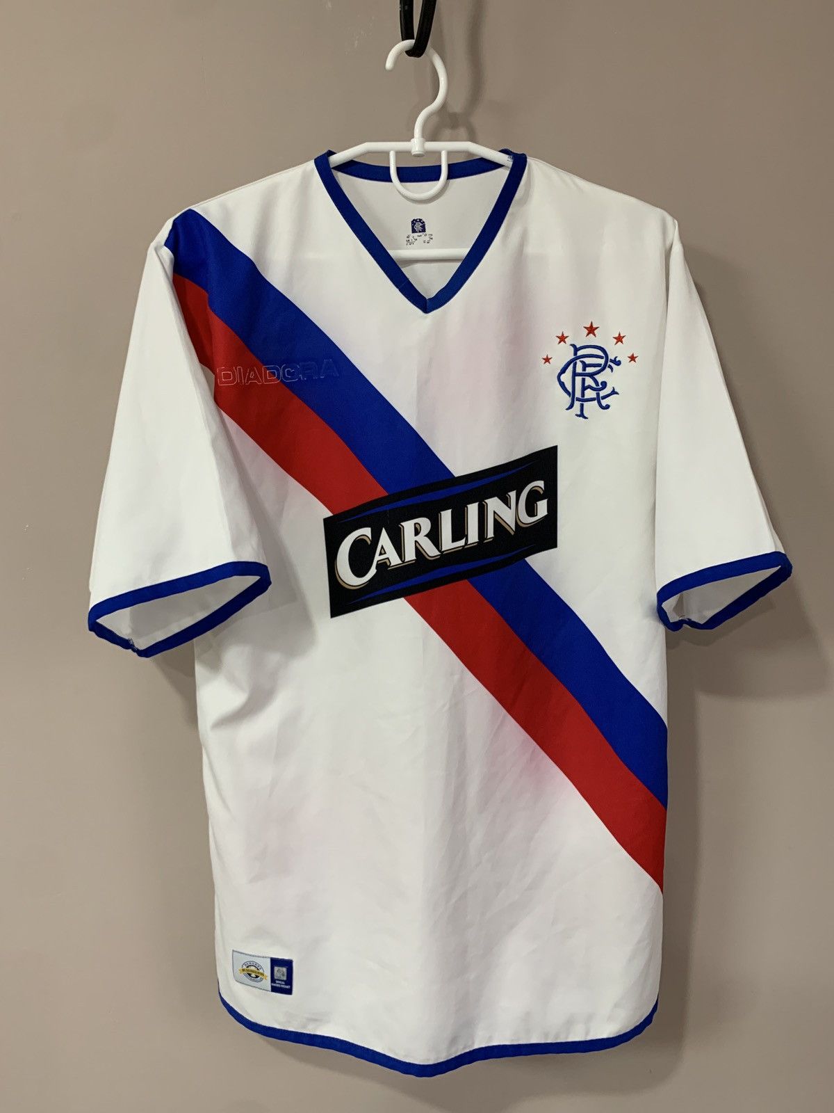 Diadora × Vintage Rangers Glasgow 2004 Away Football Shirt Diadora Vintage Size US S / EU 44-46 / 1 - 1 Thumbnail